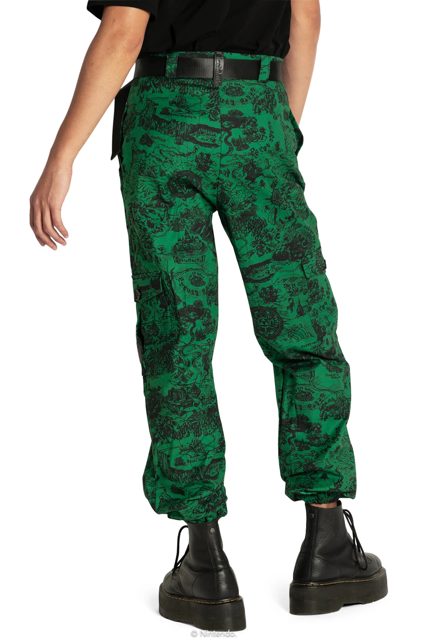 Hyrule Map Green Cargo Pants - Image 7