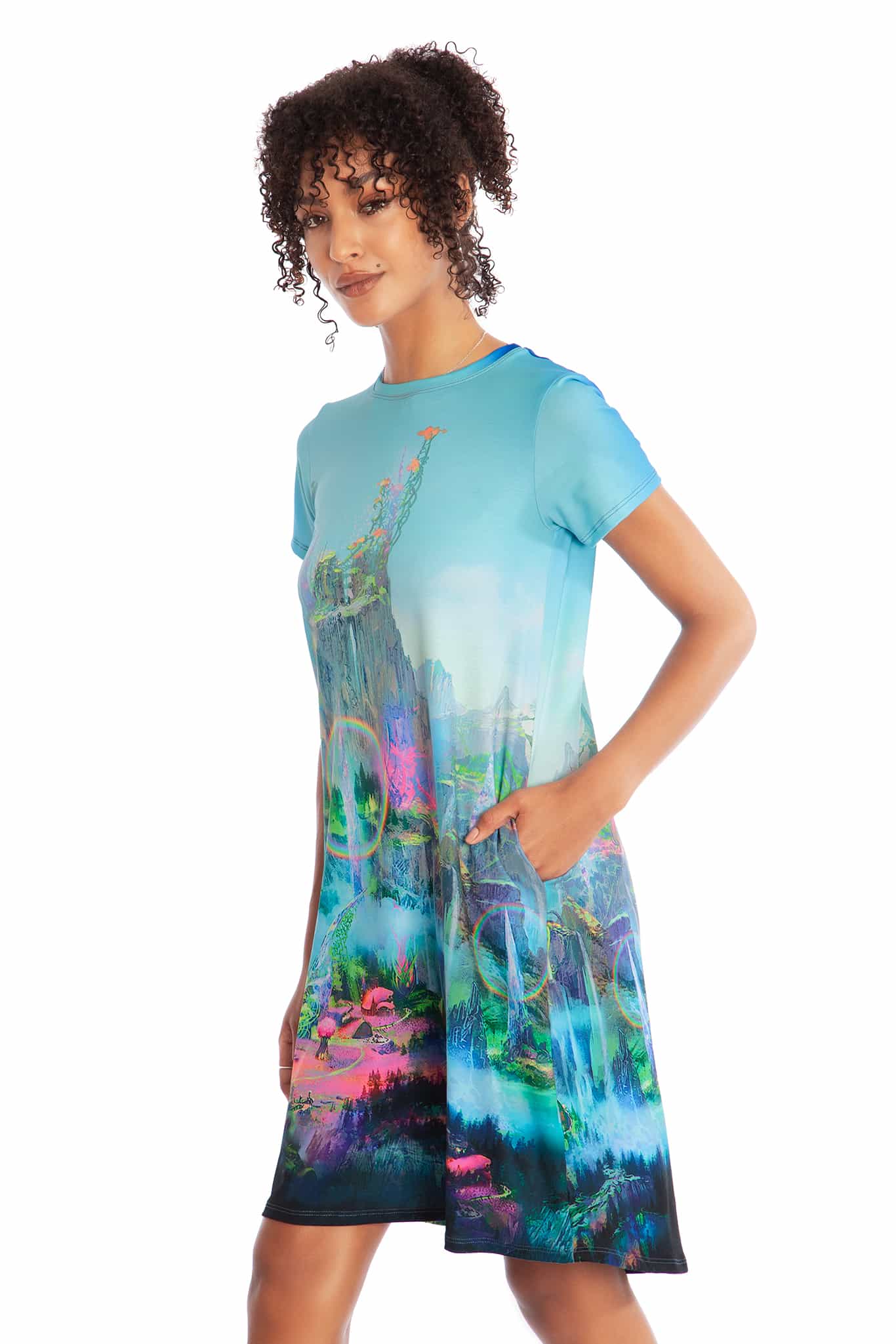 Il Mheg Longline Swing Tee Dress - Image 5