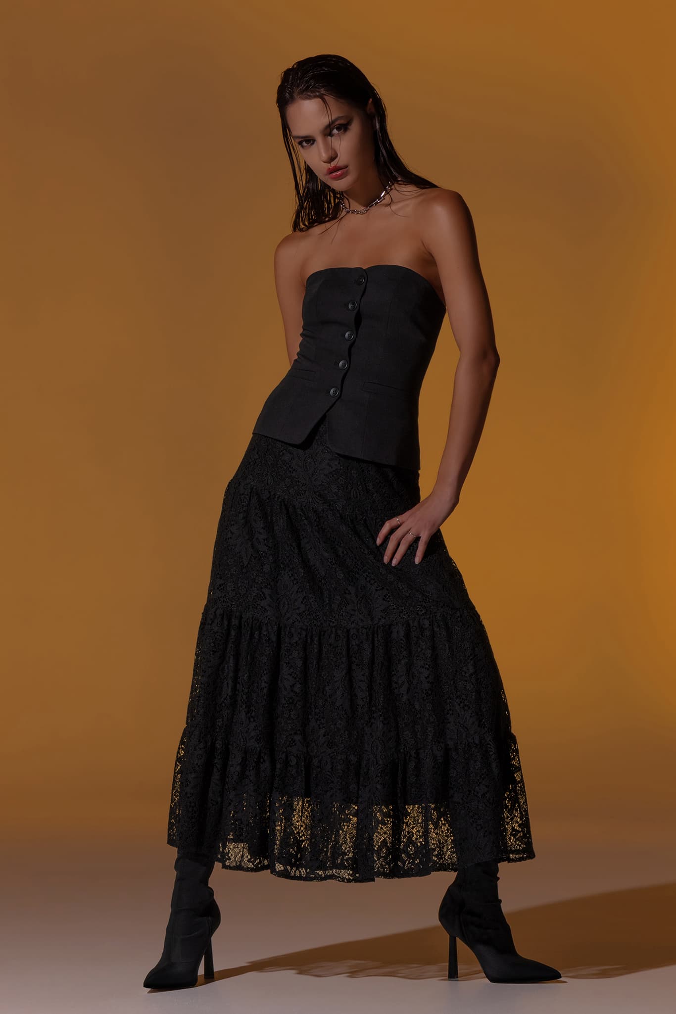 Immortal Lace Tier Midaxi Skirt - Image 4