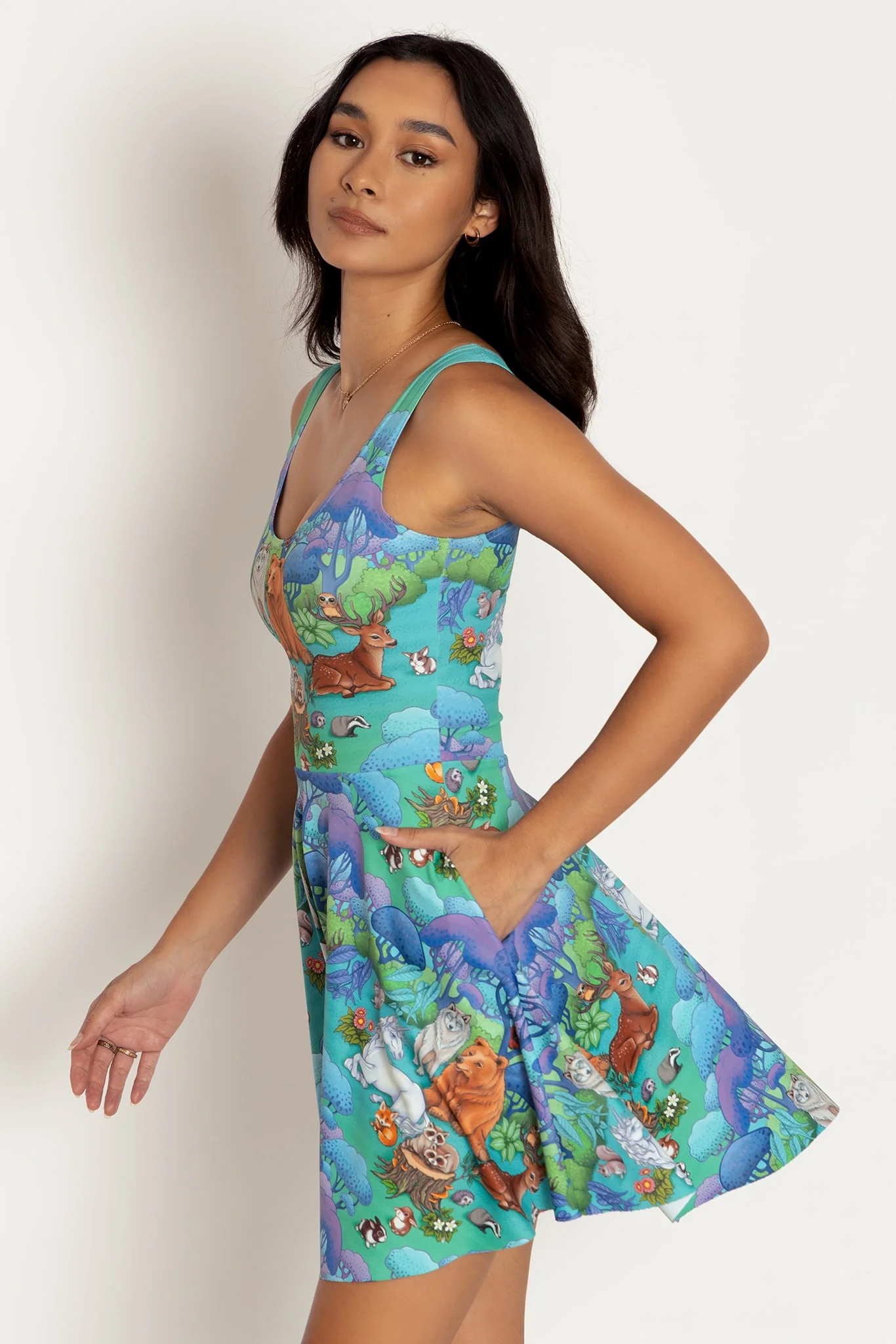Into The Woods Scoop Skater Dress - Image 3