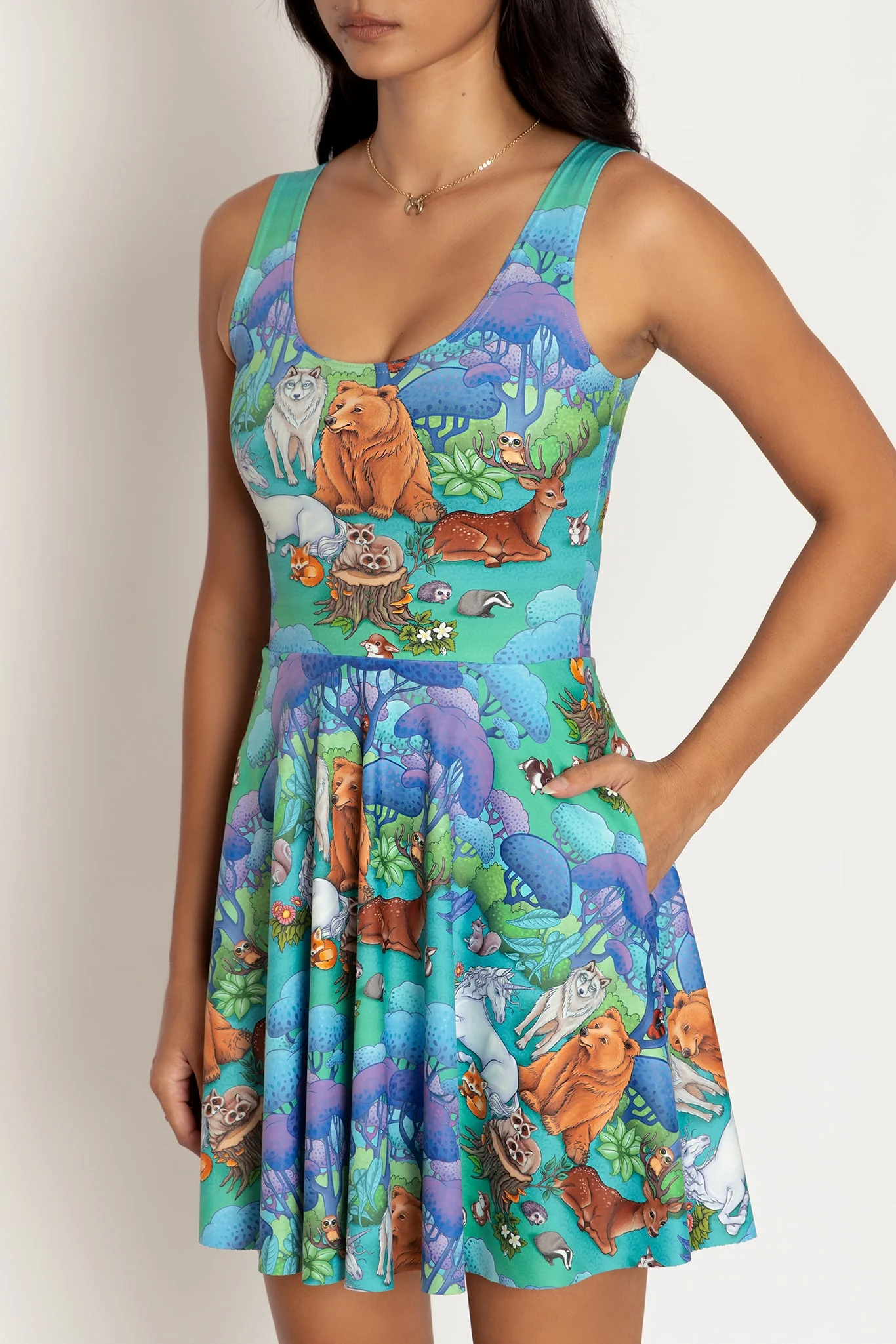 Into The Woods Scoop Skater Dress - Image 5