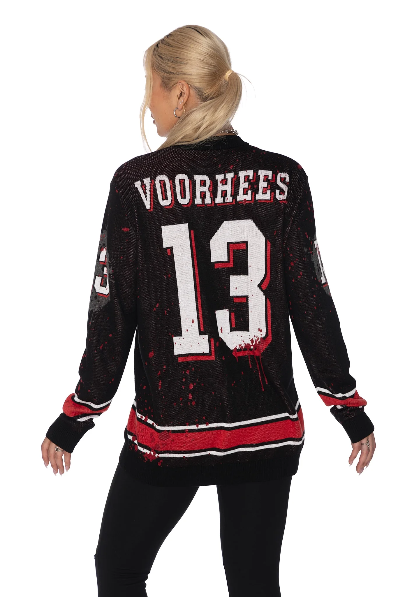 Jason Voorhees Oversized Knit Sweater - Image 9