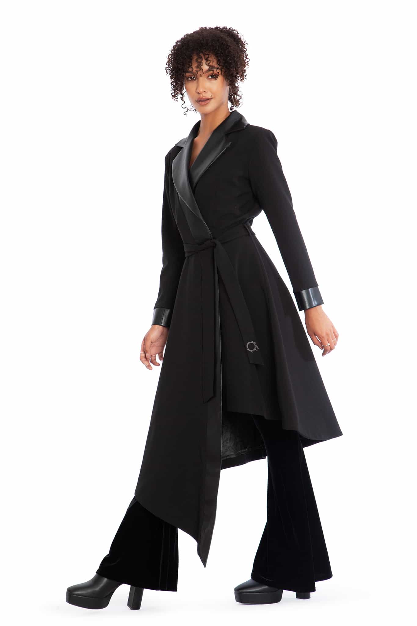 Job Icons Asymmetric Trench Coat - Image 7