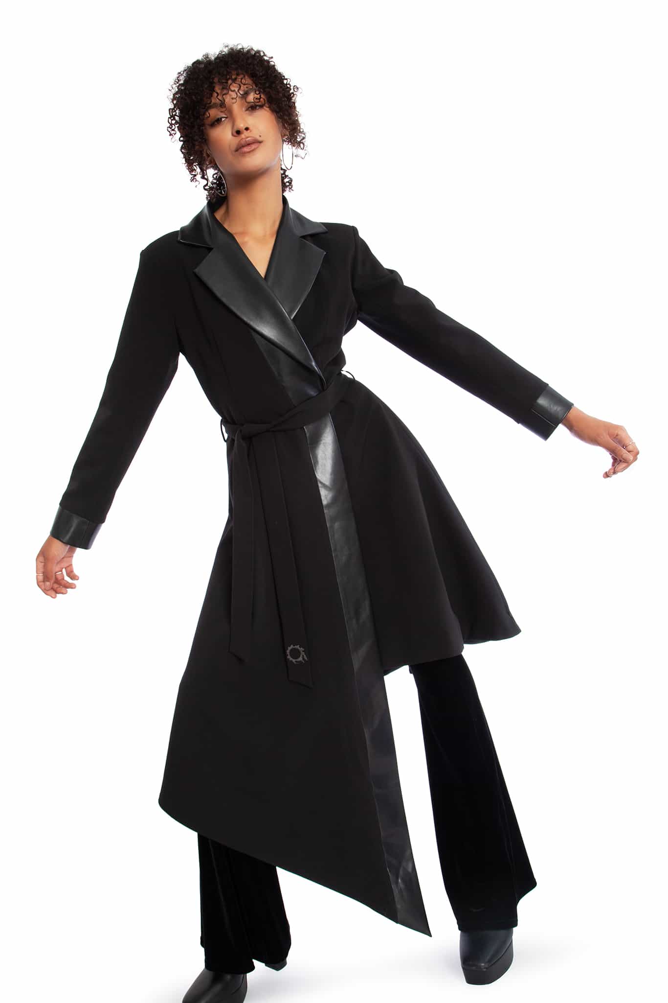 Job Icons Asymmetric Trench Coat - Image 9