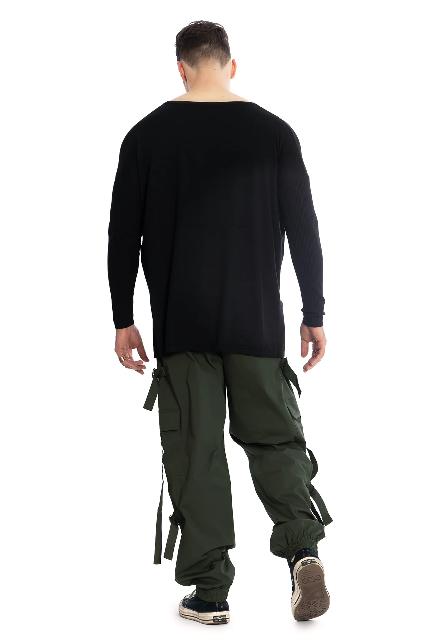 Jungle Green Strappy Comfy Cargo Pants - Image 10