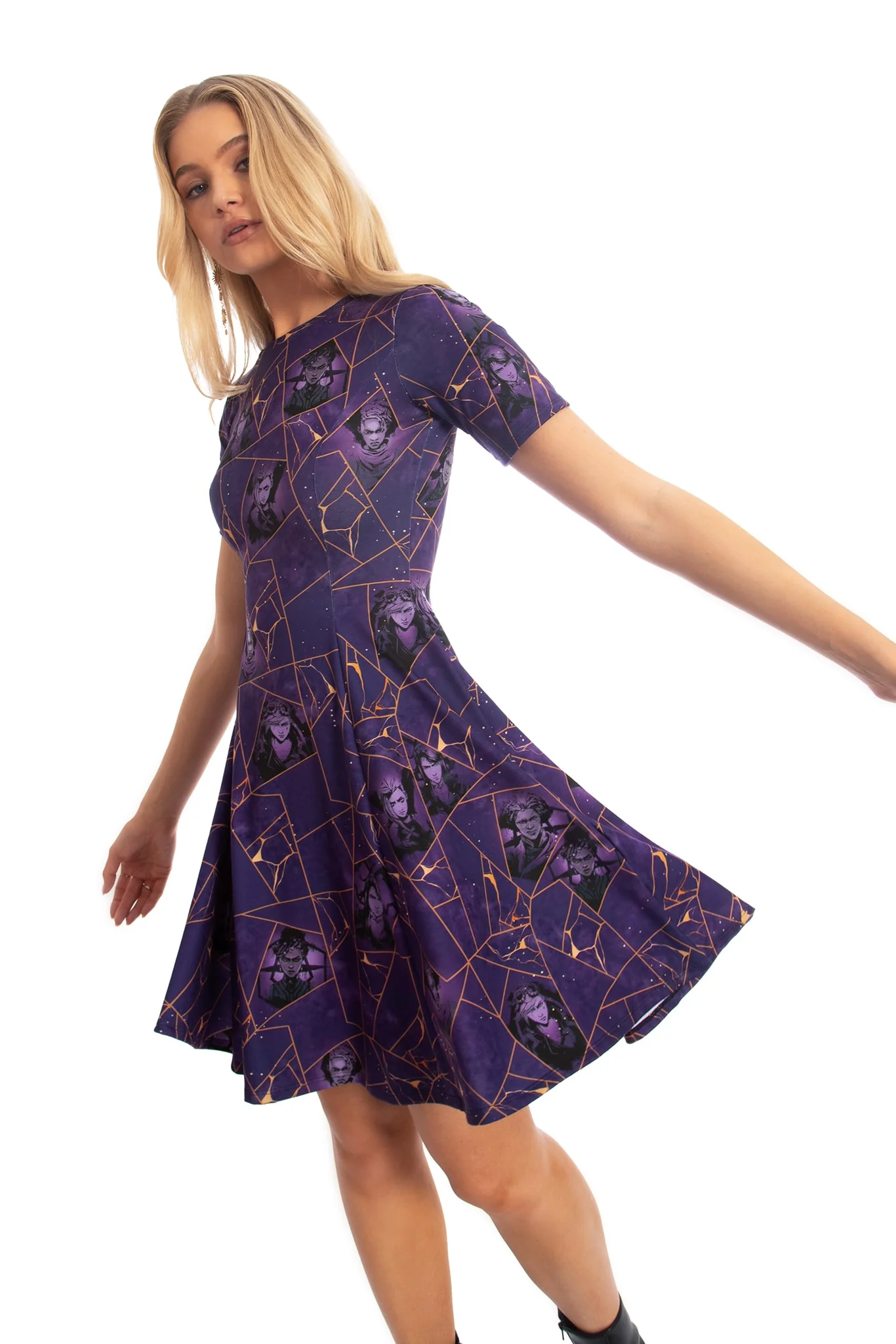 Kintsugi Longline Evil Tee Dress - Image 7