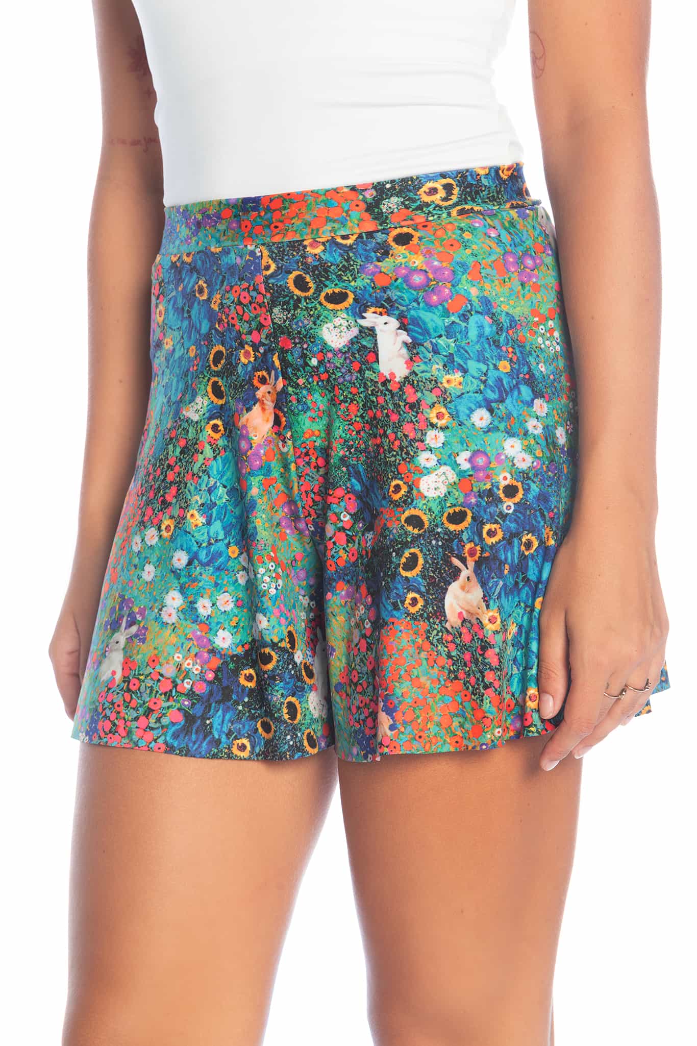 Klimt Collage Bunnies Rio Shorts - Image 6