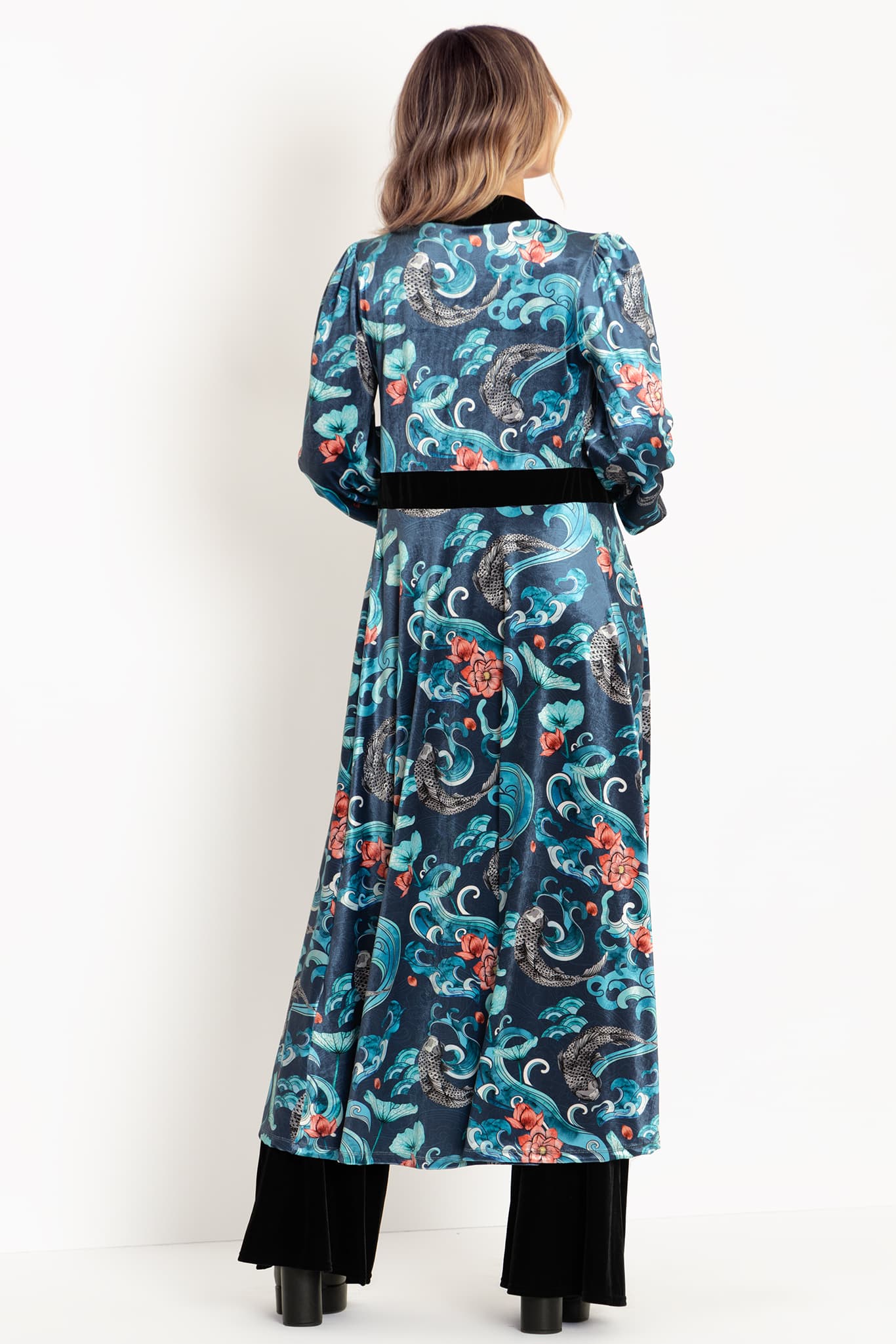 Koi Waters Velvet Maxi Jacket - Image 2