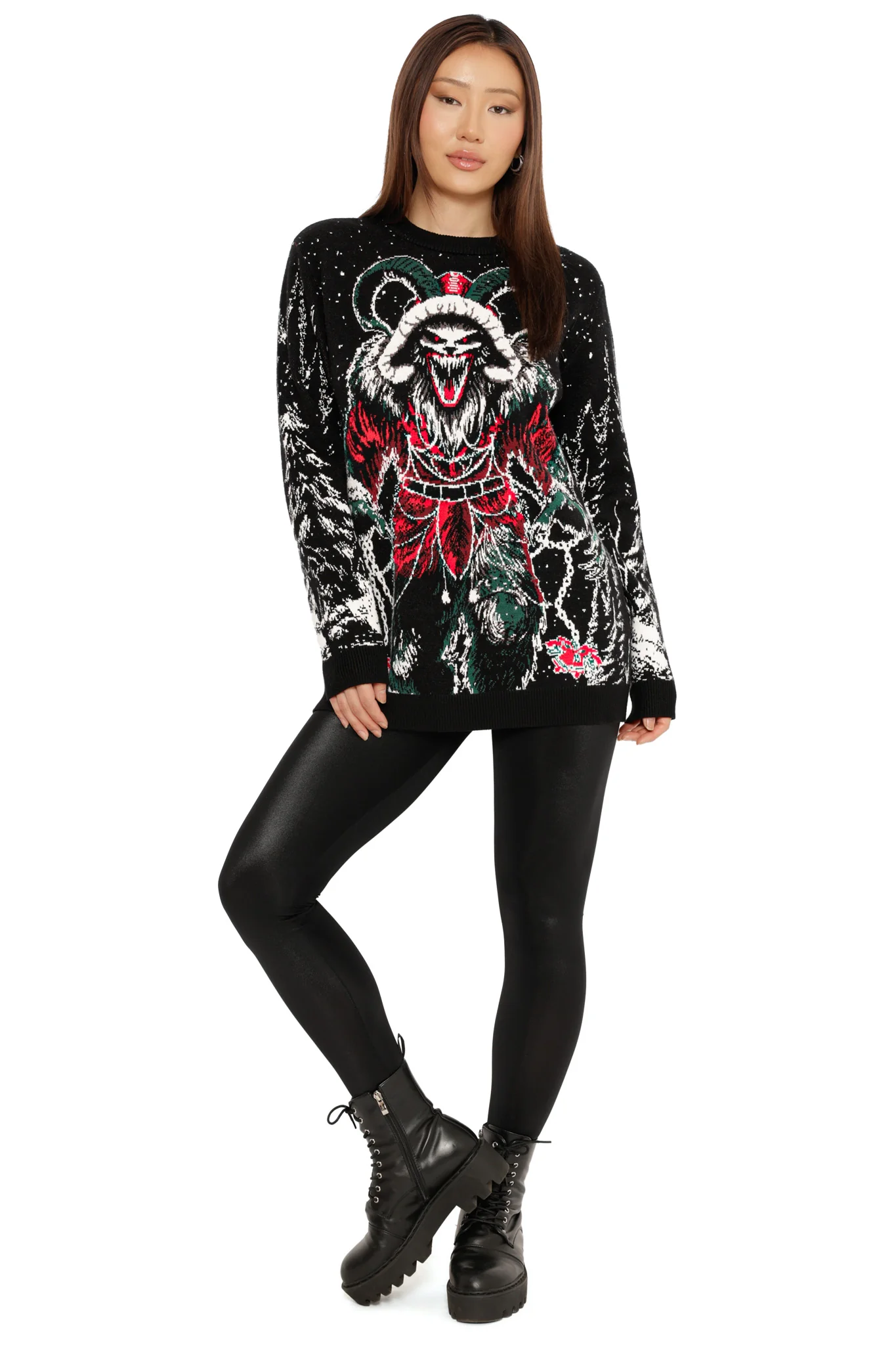 Krampus Oversized Knit Sweater - Image 2