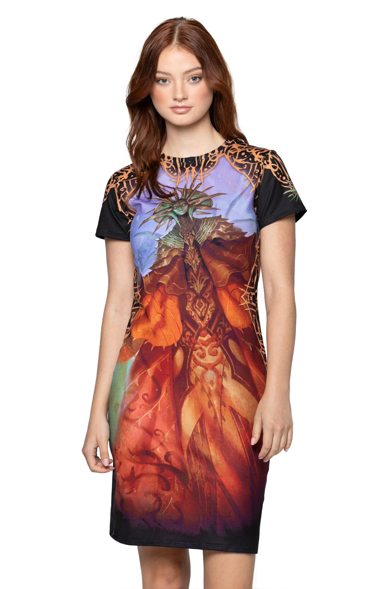 Lady of Pain Reversible Longline Tee Dress - Image 4