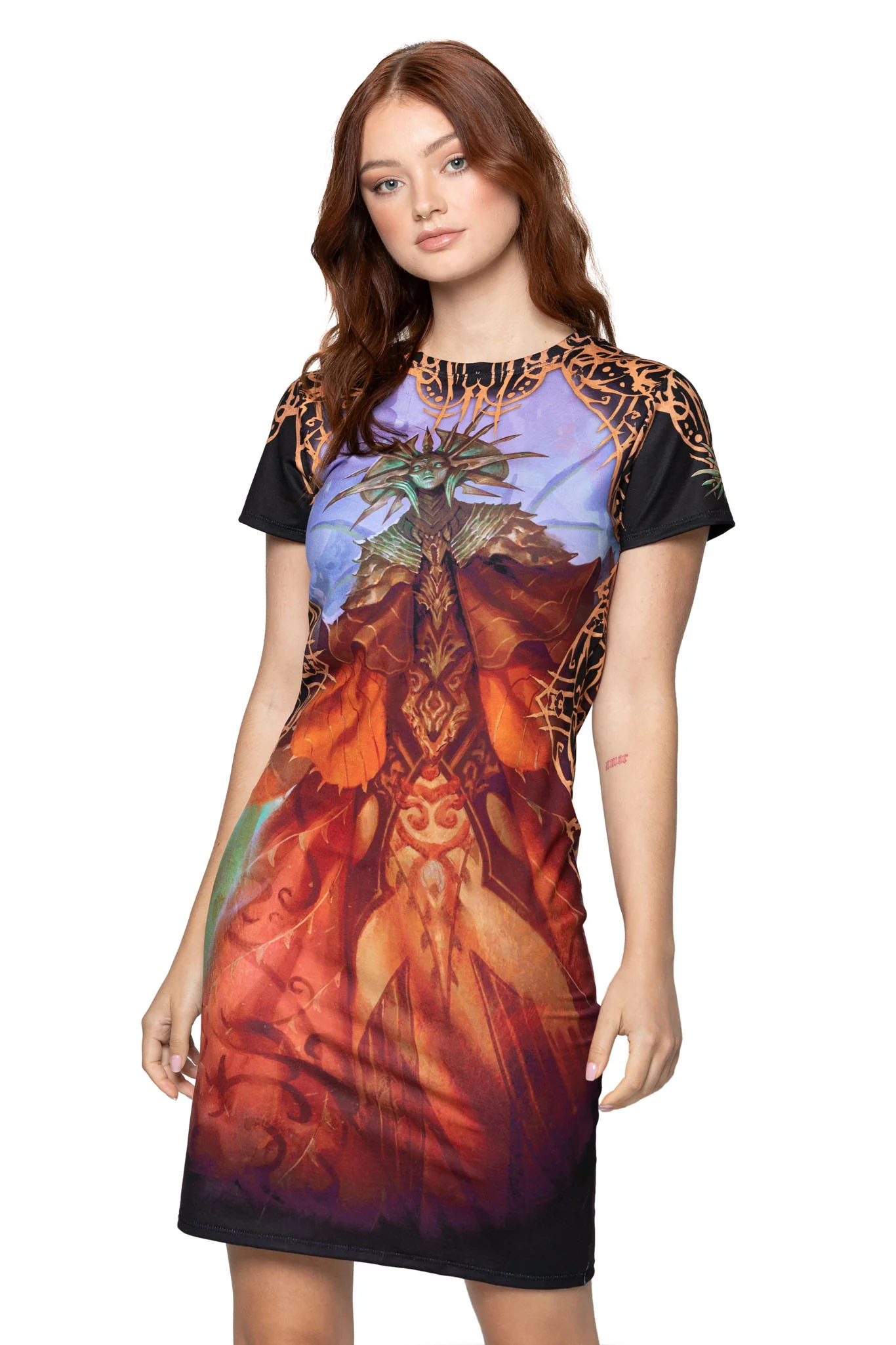 Lady of Pain Reversible Longline Tee Dress - Image 6