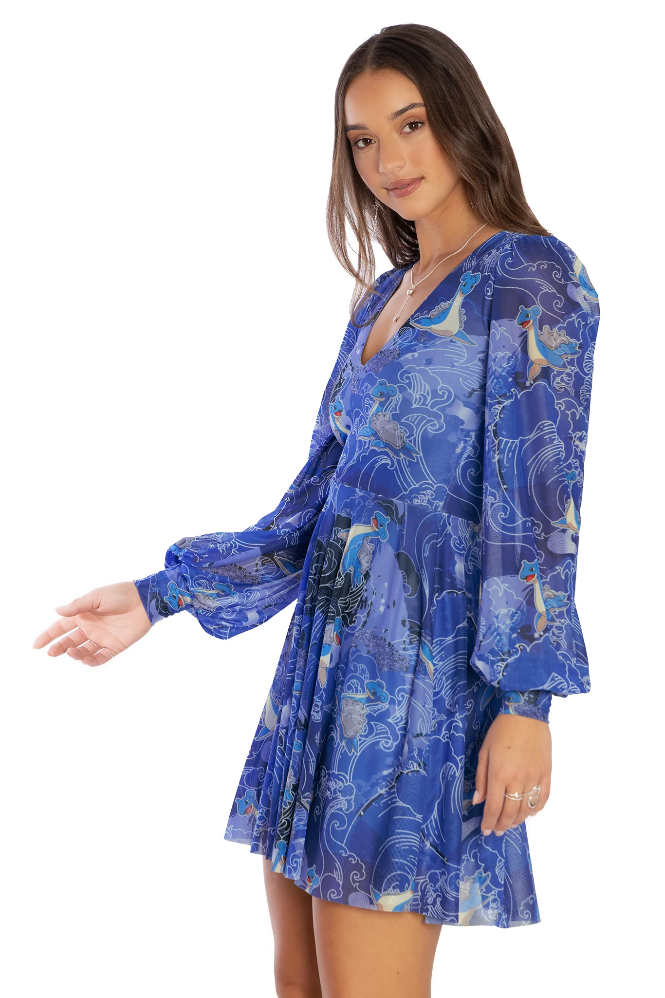 Lapras Waves Sheer Romance Dress - Image 6