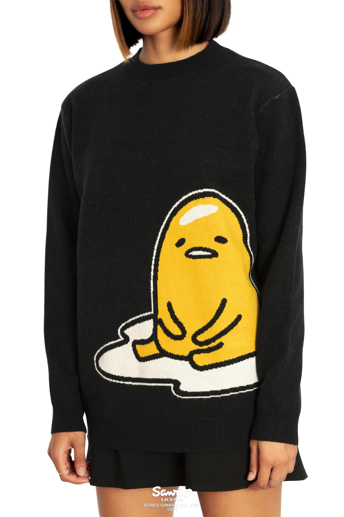 Lazy Gudetama Oversized Knit Sweater - Image 3