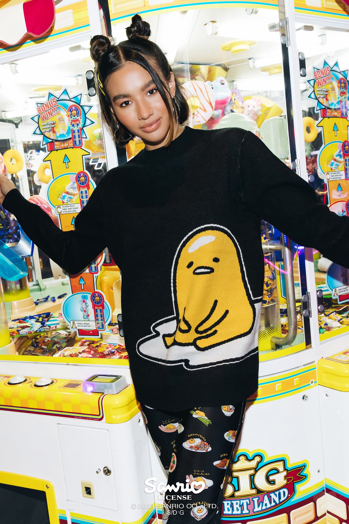 Lazy Gudetama Oversized Knit Sweater - Image 4