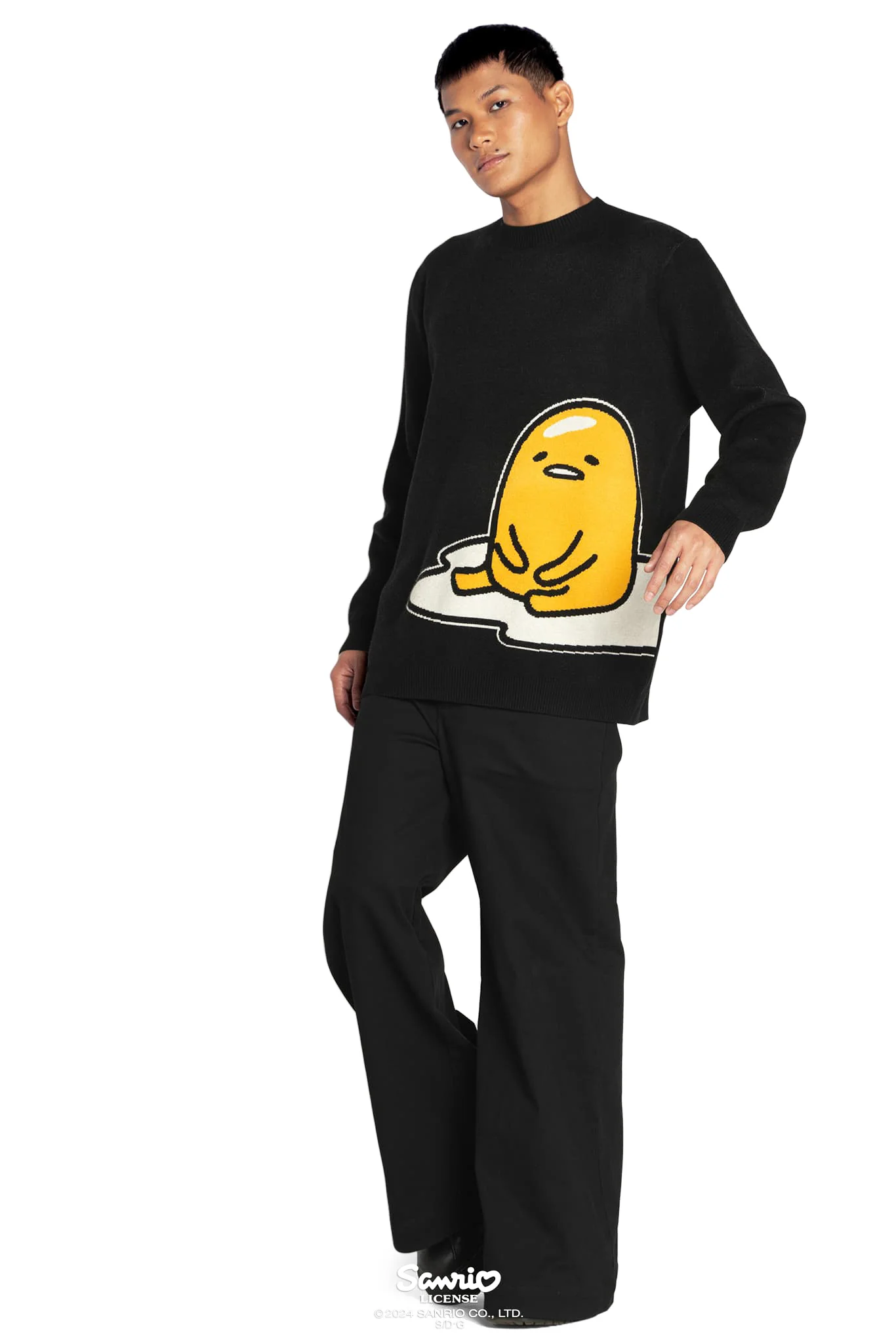 Lazy Gudetama Oversized Knit Sweater - Image 5