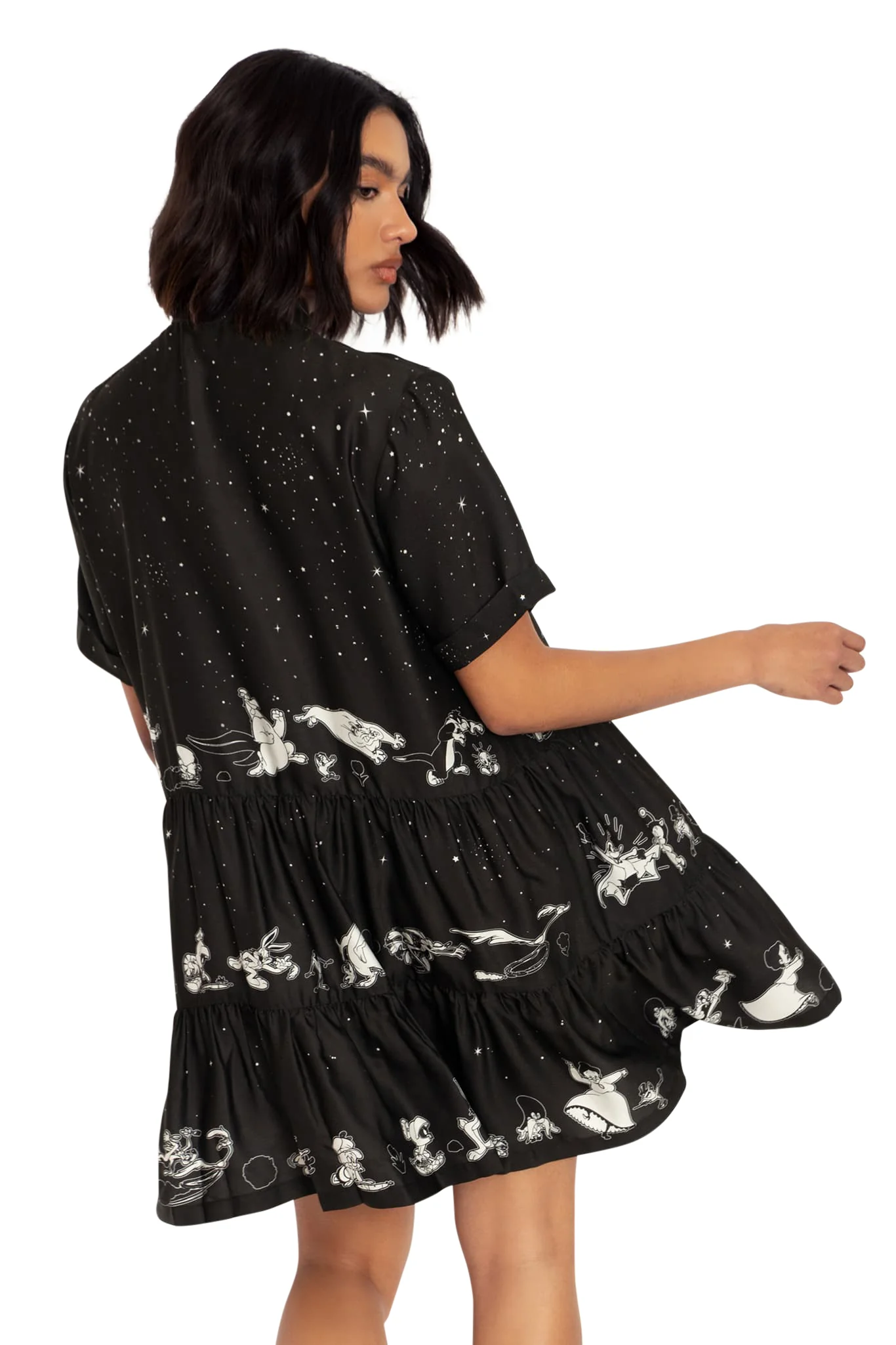 Looney Tunes Chase Tiered Shirt Dress - Seconds - Image 3
