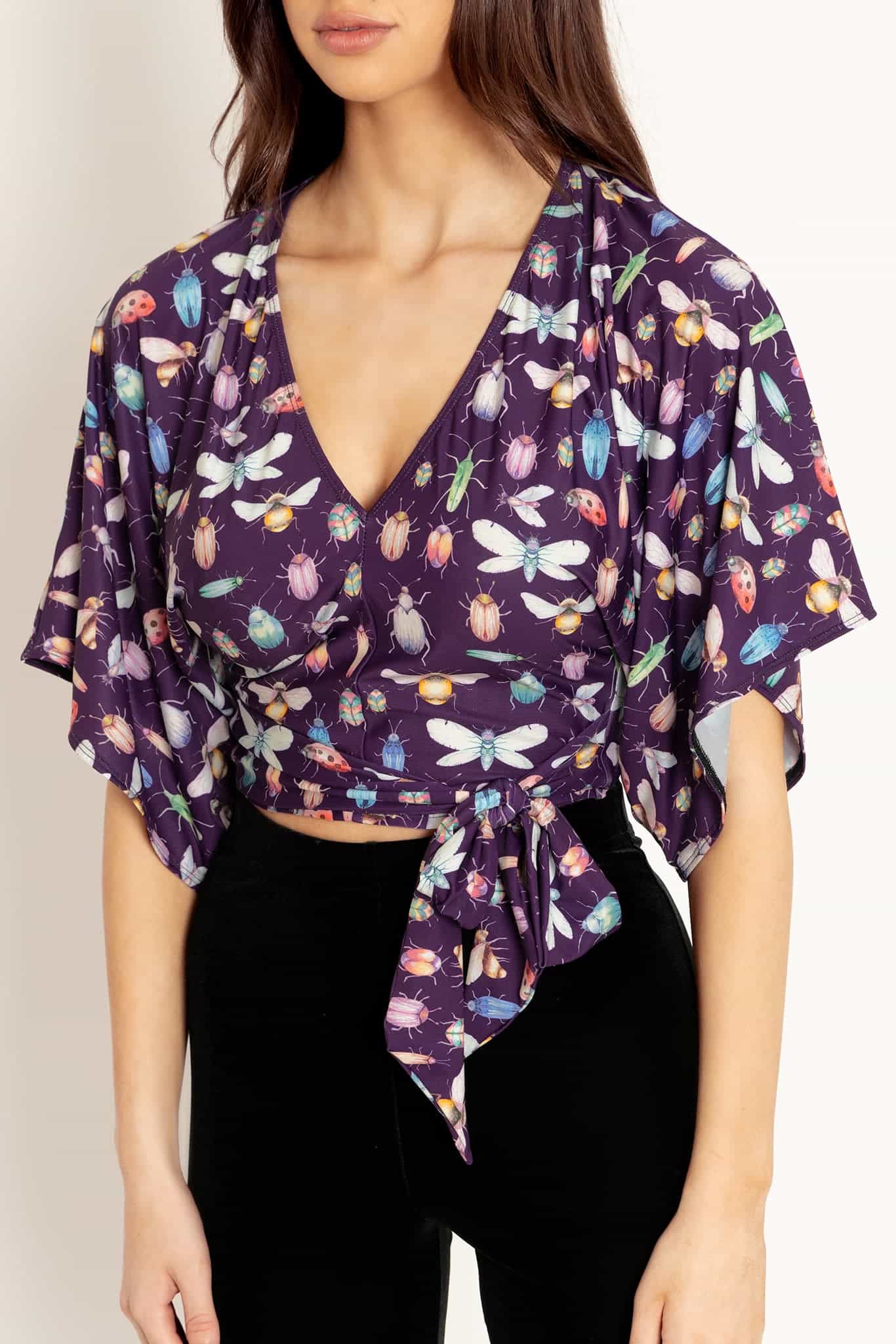 Lovebugs Kimono Tie Top - Image 3