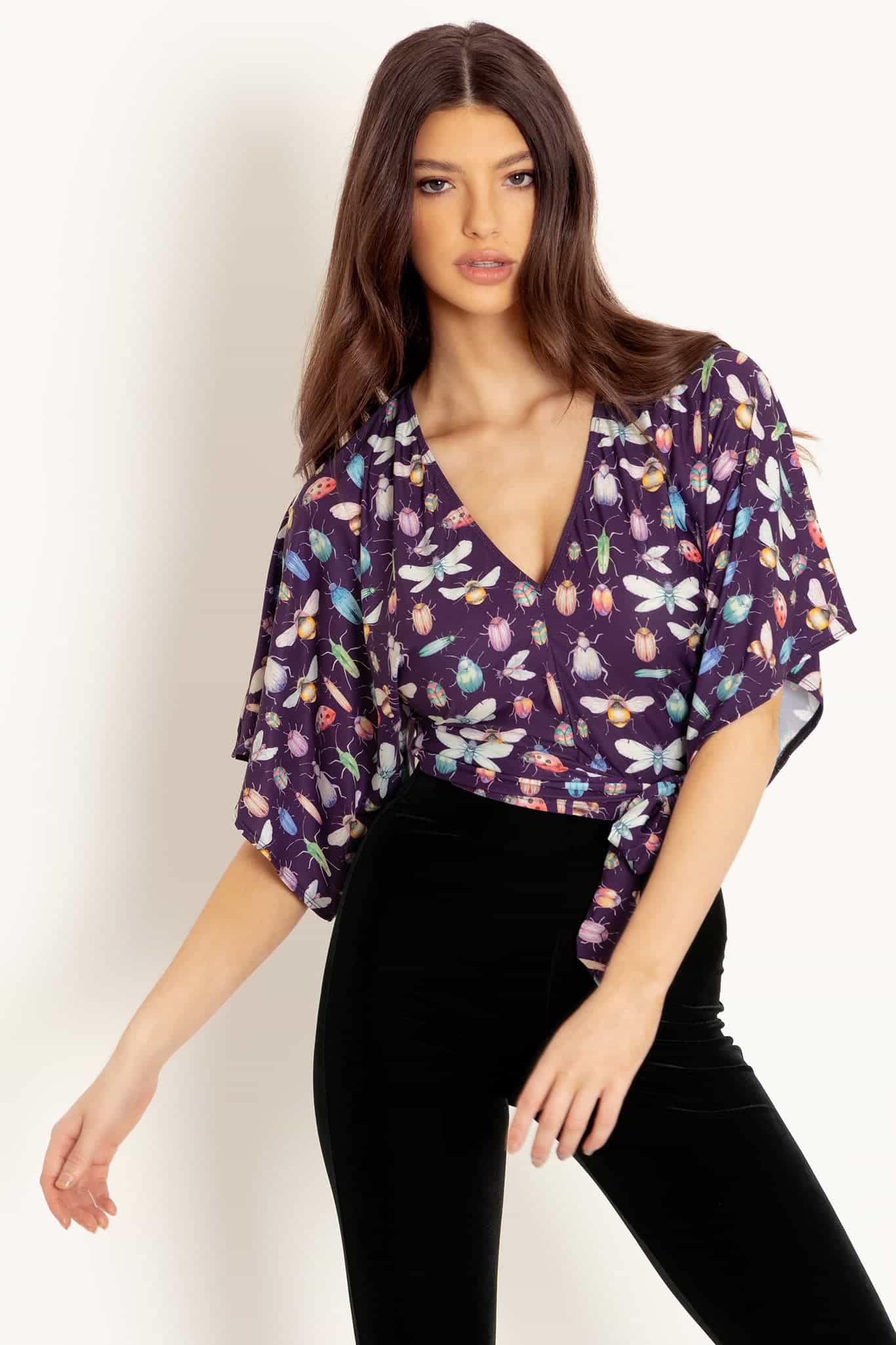 Lovebugs Kimono Tie Top - Image 4