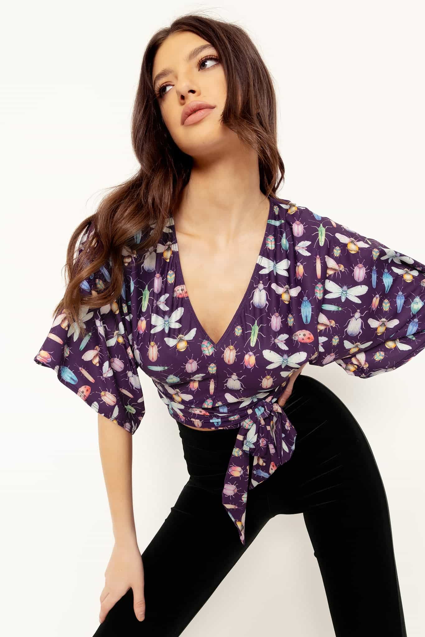 Lovebugs Kimono Tie Top - Image 7