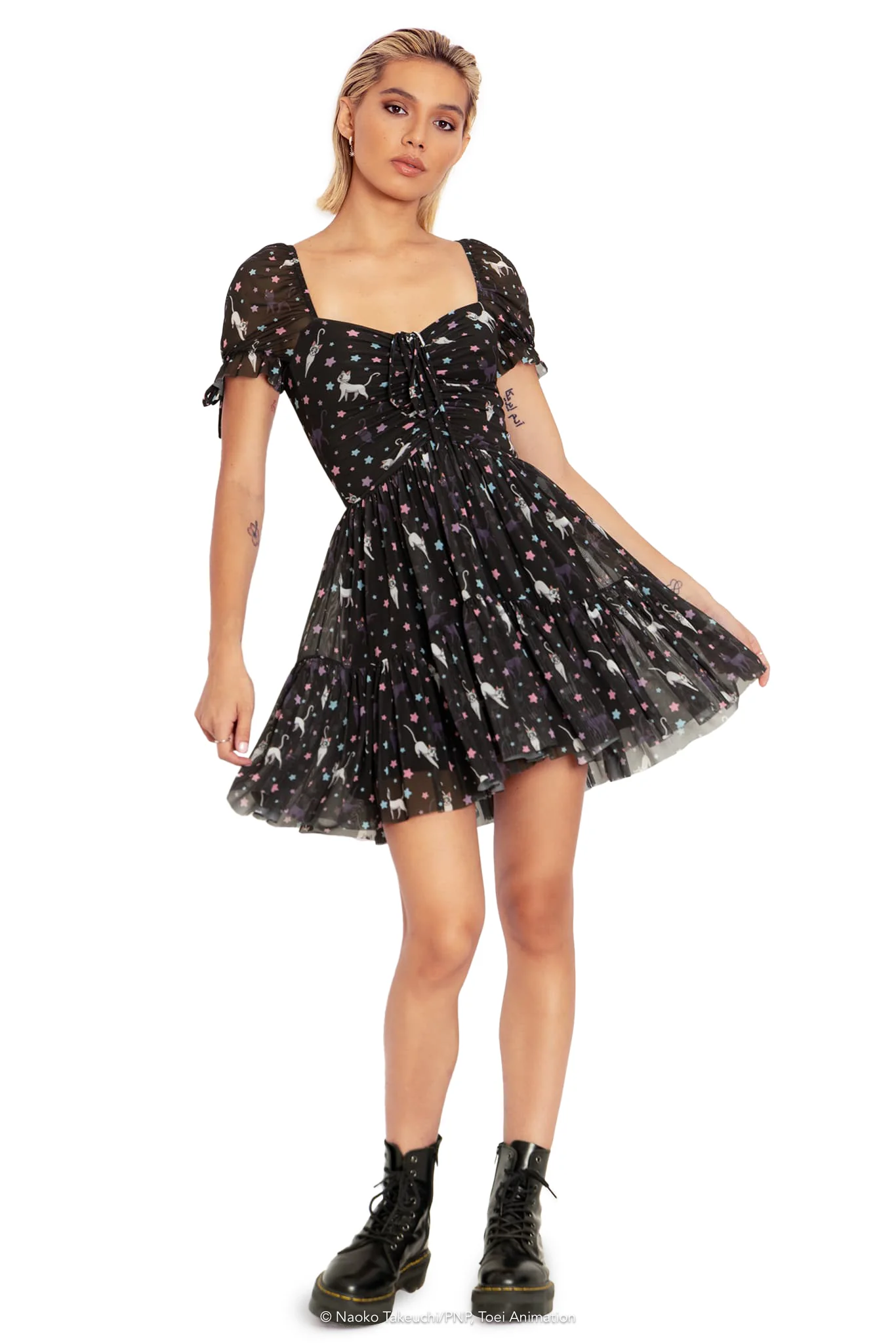 Luna And Artemis Constellation Short Tea Party Dress