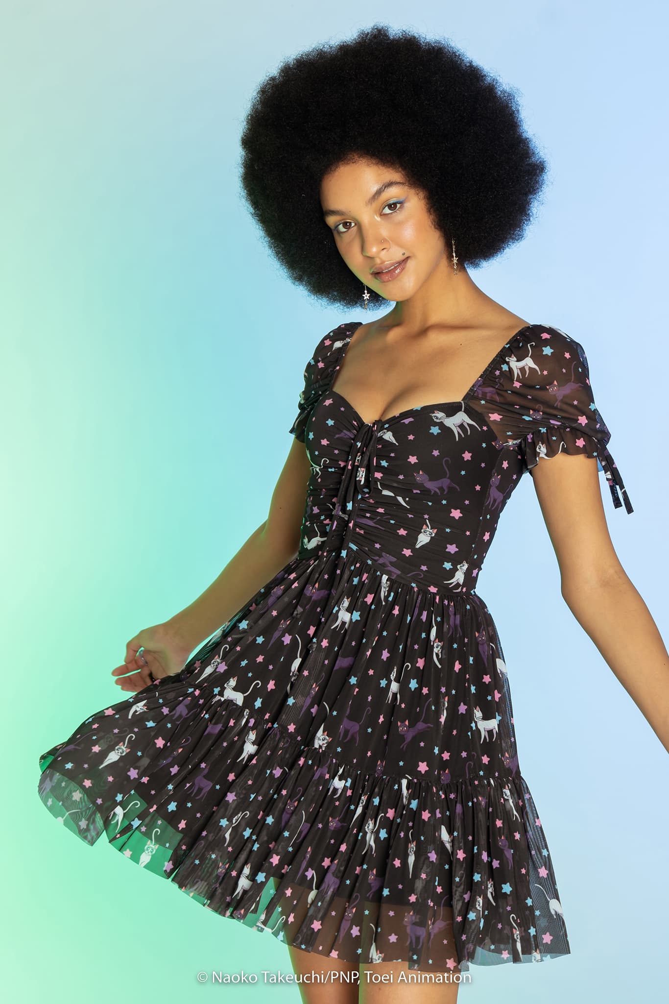 Luna And Artemis Constellation Short Tea Party Dress - Image 4