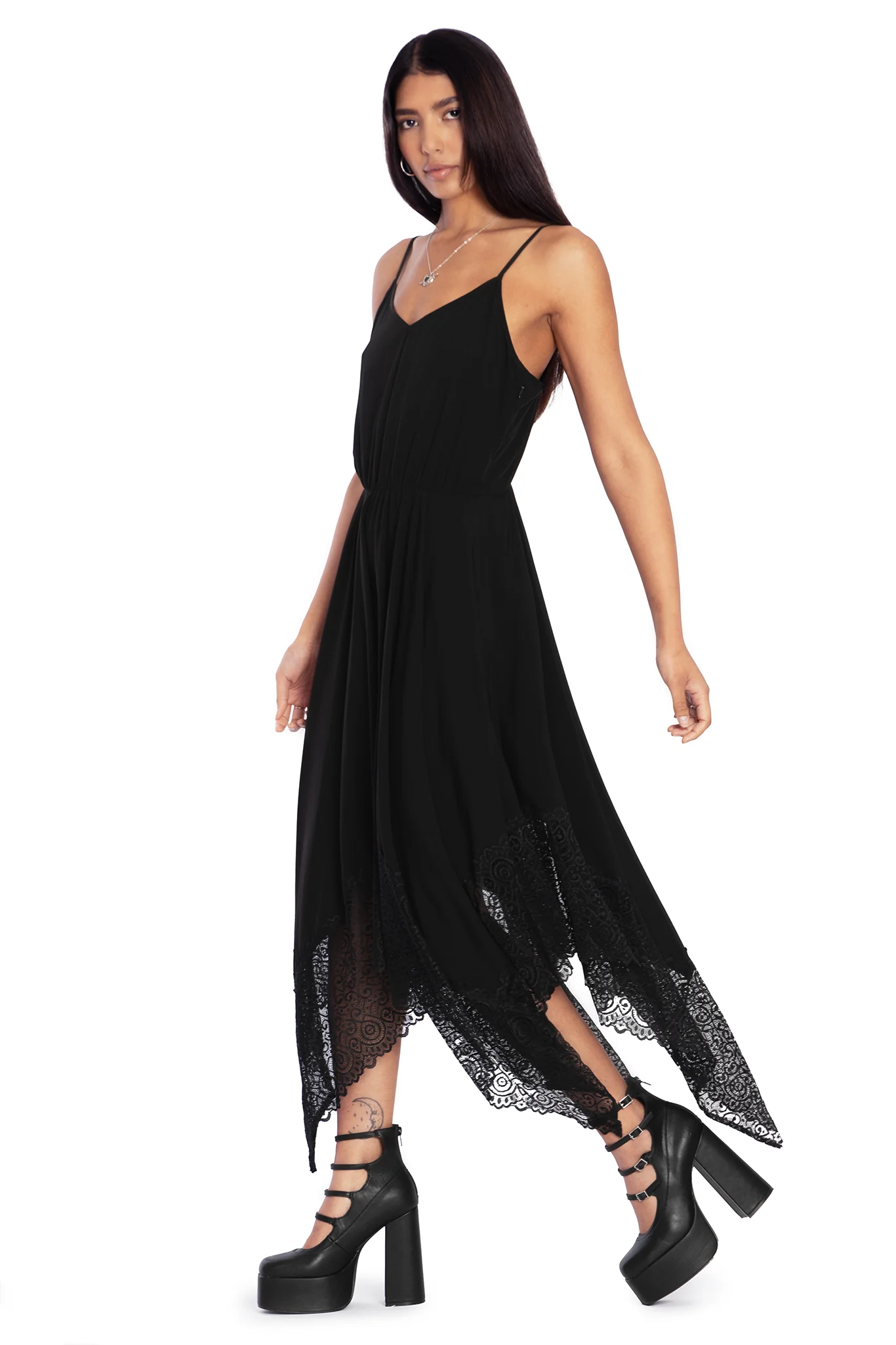 Mage Lace Handkerchief Midaxi Dress - Image 5