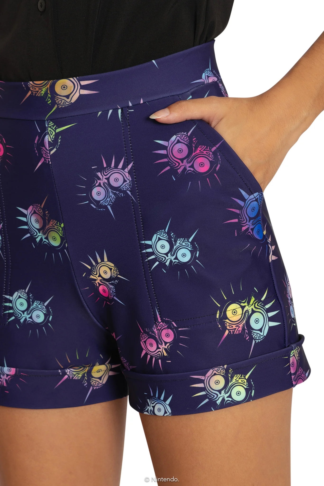 Majora's Mask Cuffed Shorts - Image 3