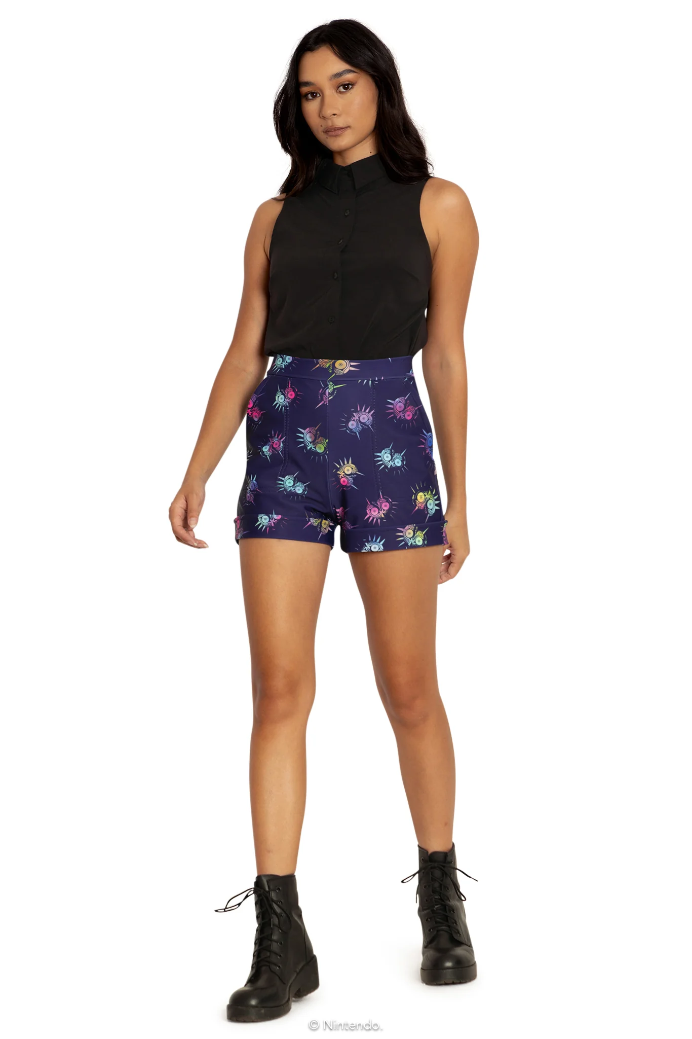 Majora's Mask Cuffed Shorts - Image 5