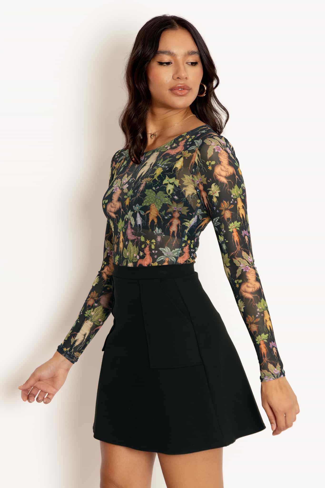 Mandrakes Sheer Long Sleeve Top - Image 6