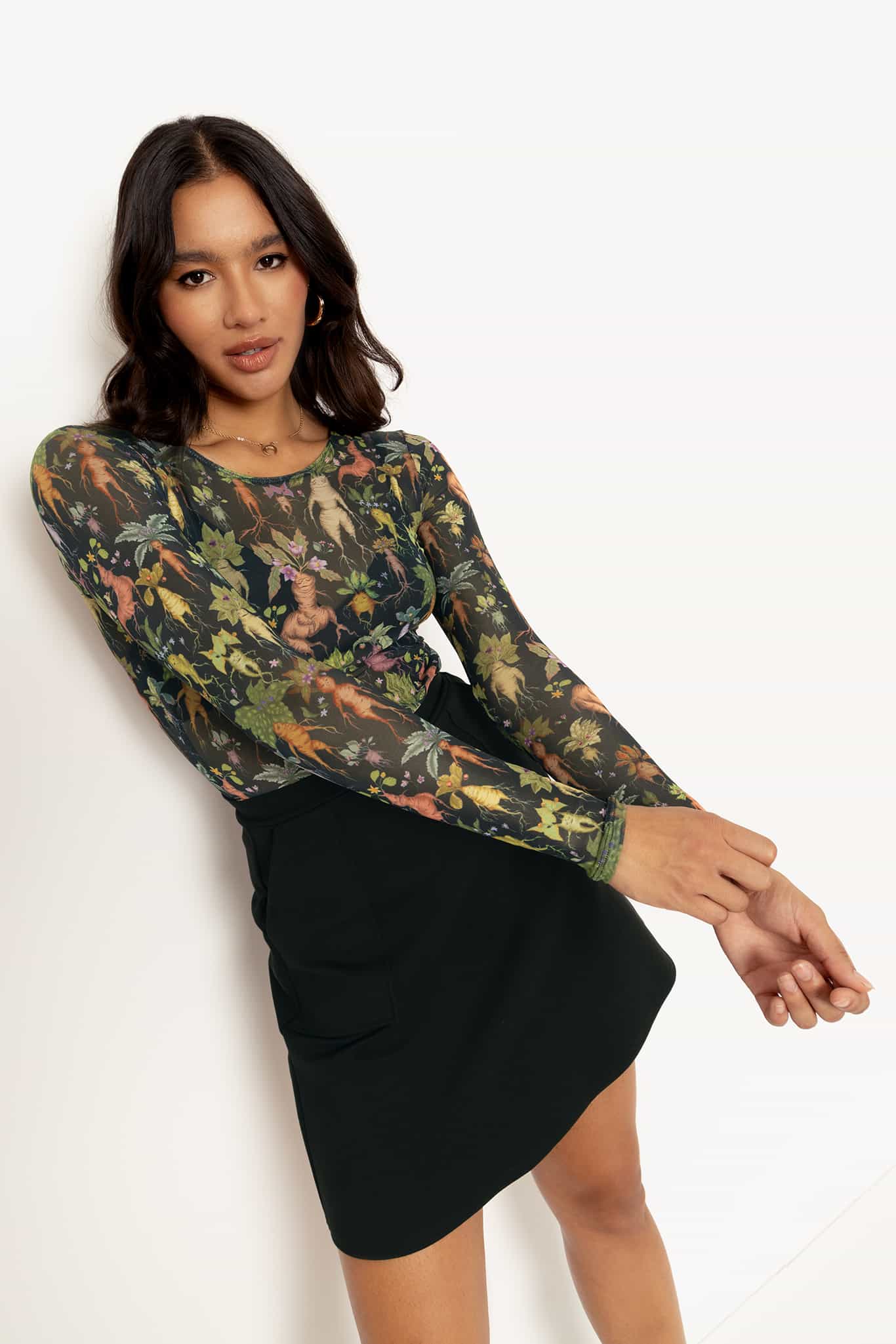 Mandrakes Sheer Long Sleeve Top - Image 7