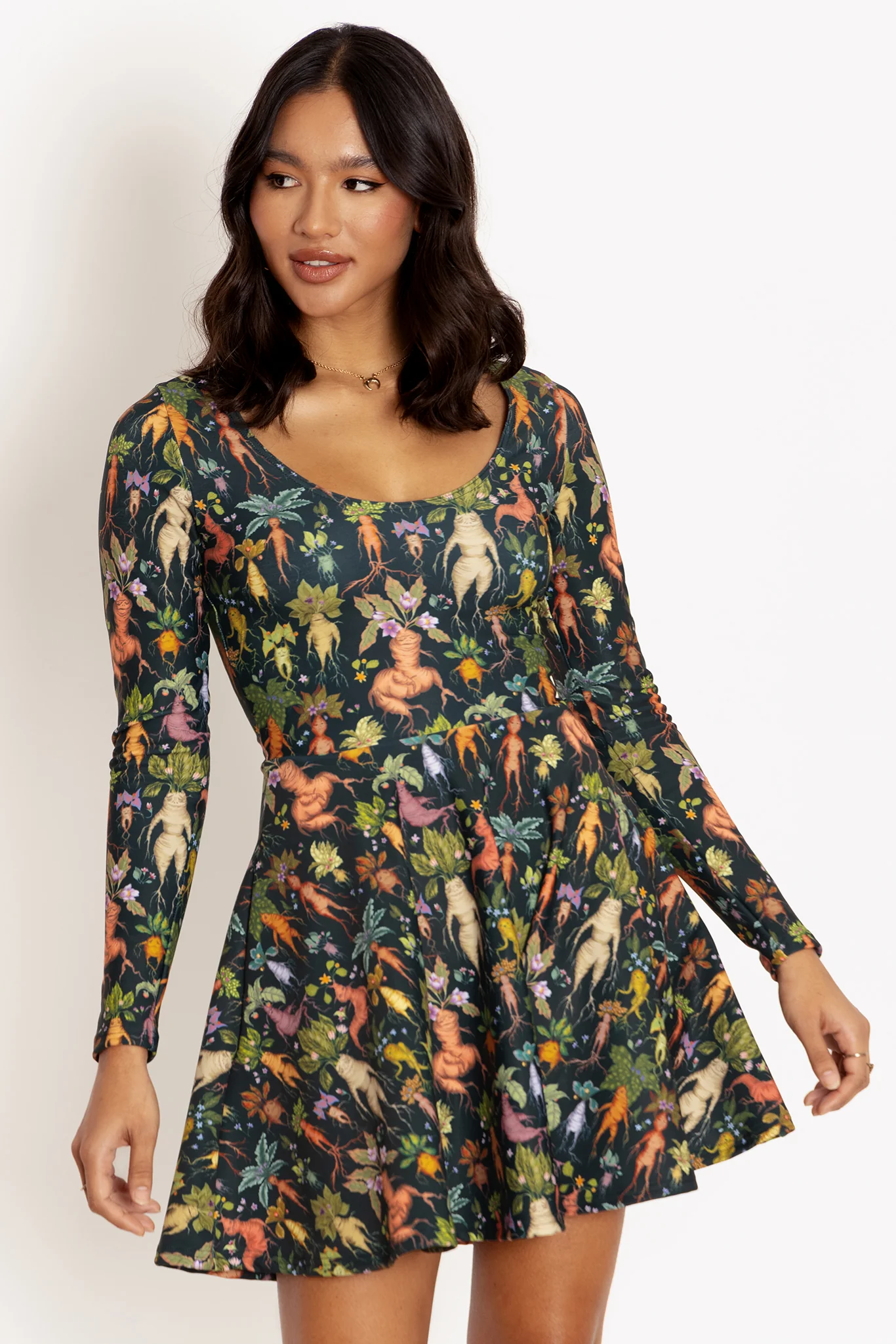 Mandrakes Toastie Long Sleeve Skater Dress - Image 3