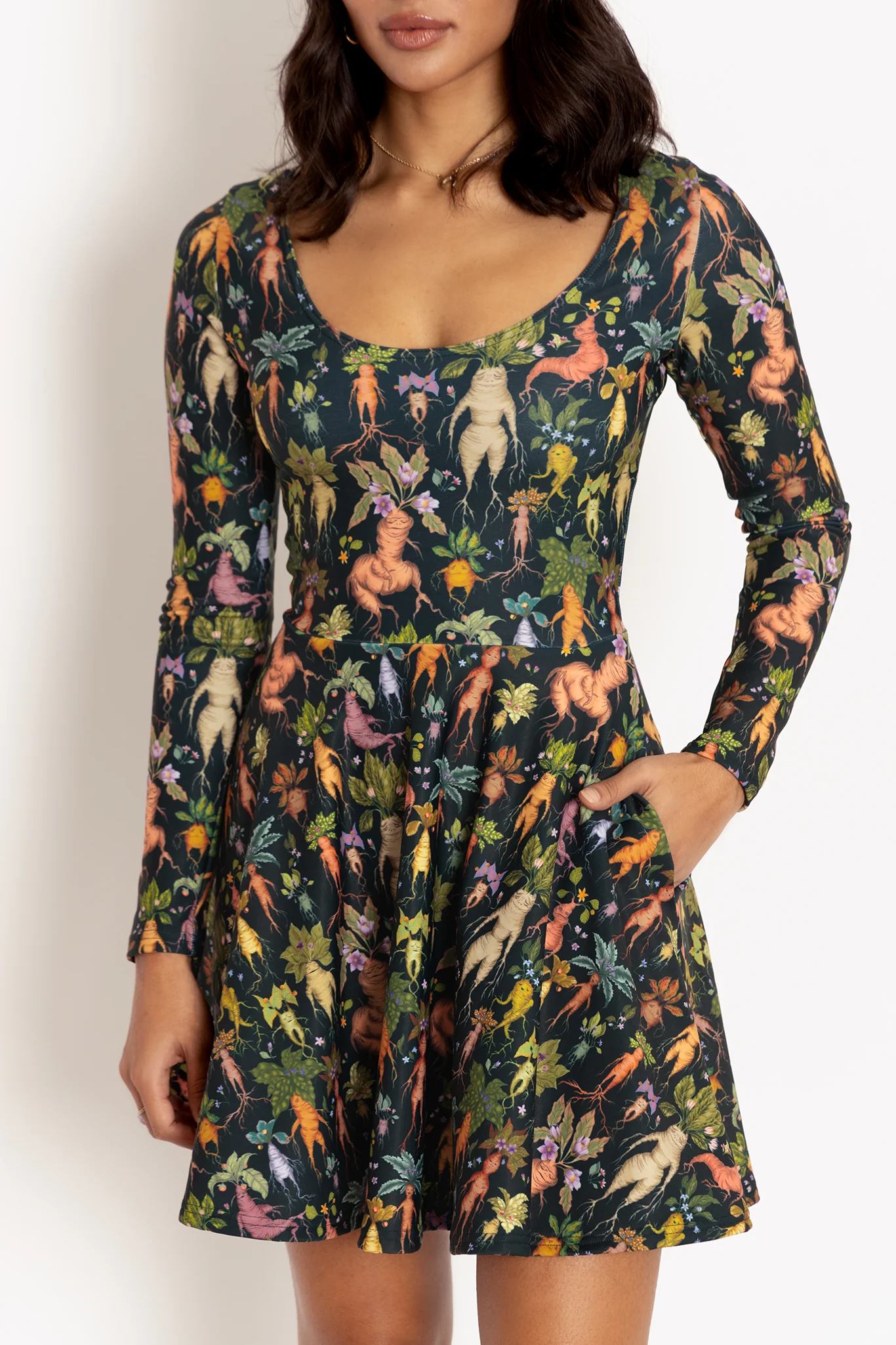 Mandrakes Toastie Long Sleeve Skater Dress - Image 5