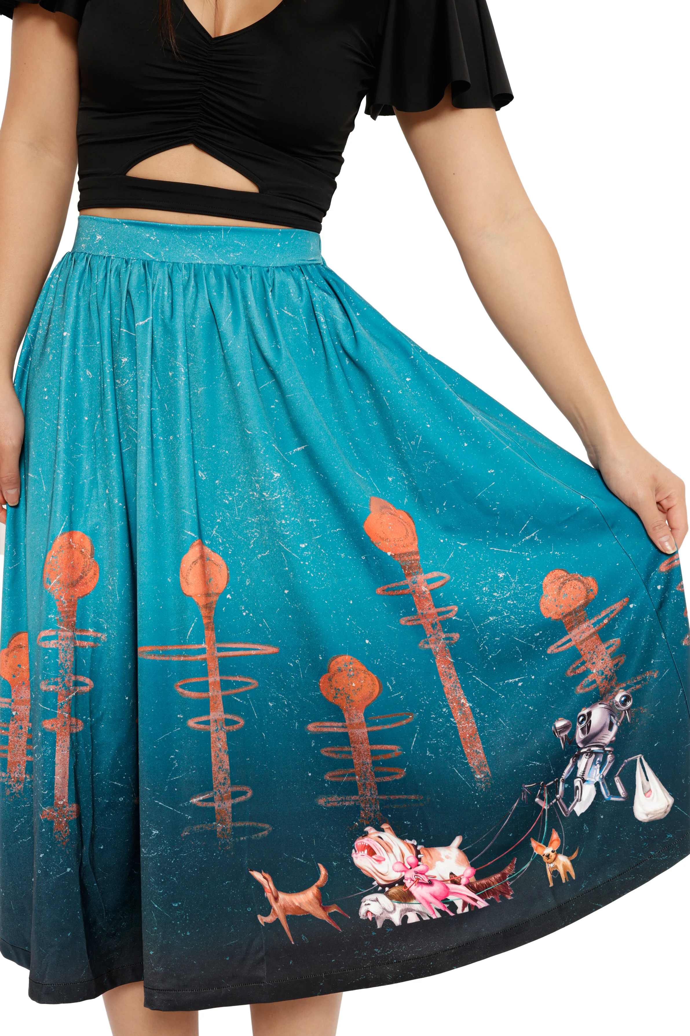 Man's Best Friend Pocket Midi Skirt - Image 3