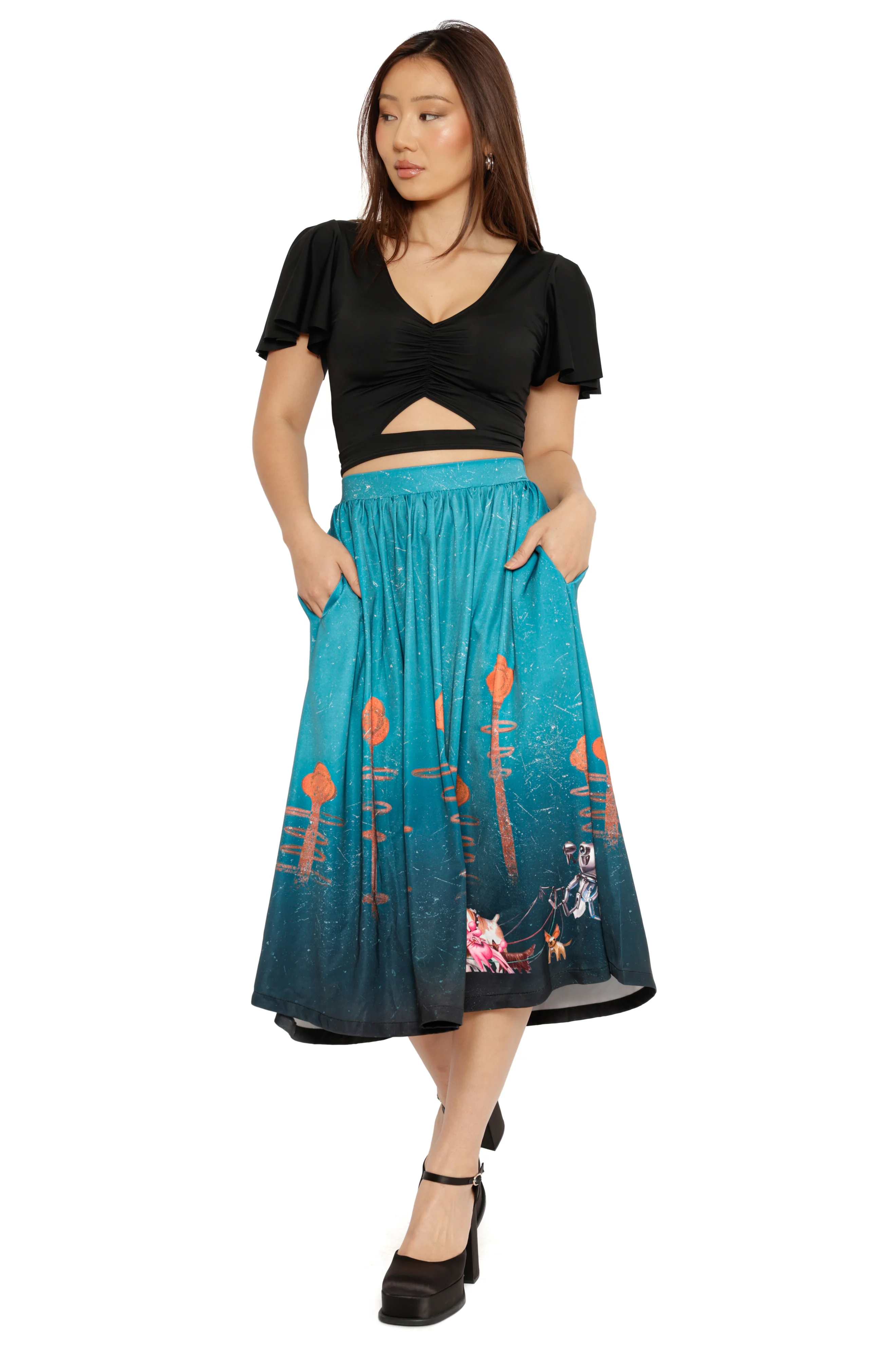 Man's Best Friend Pocket Midi Skirt - Image 5