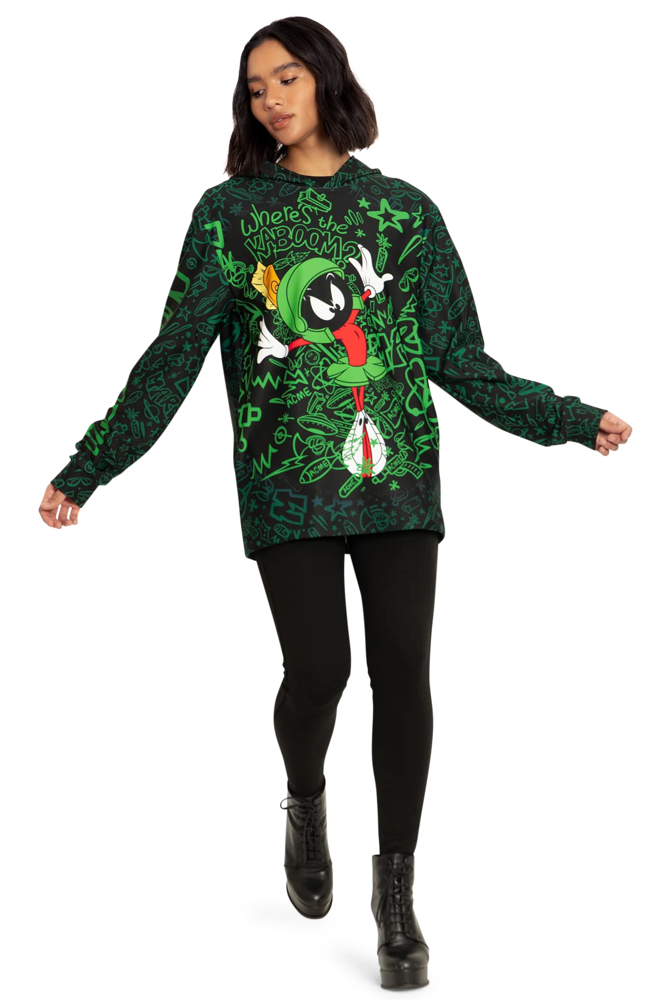 Marvin The Martian Hoodie Sweater - Image 4