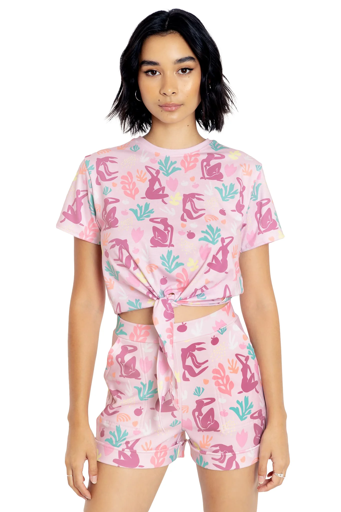 Matisse Figures Tie Front Tee