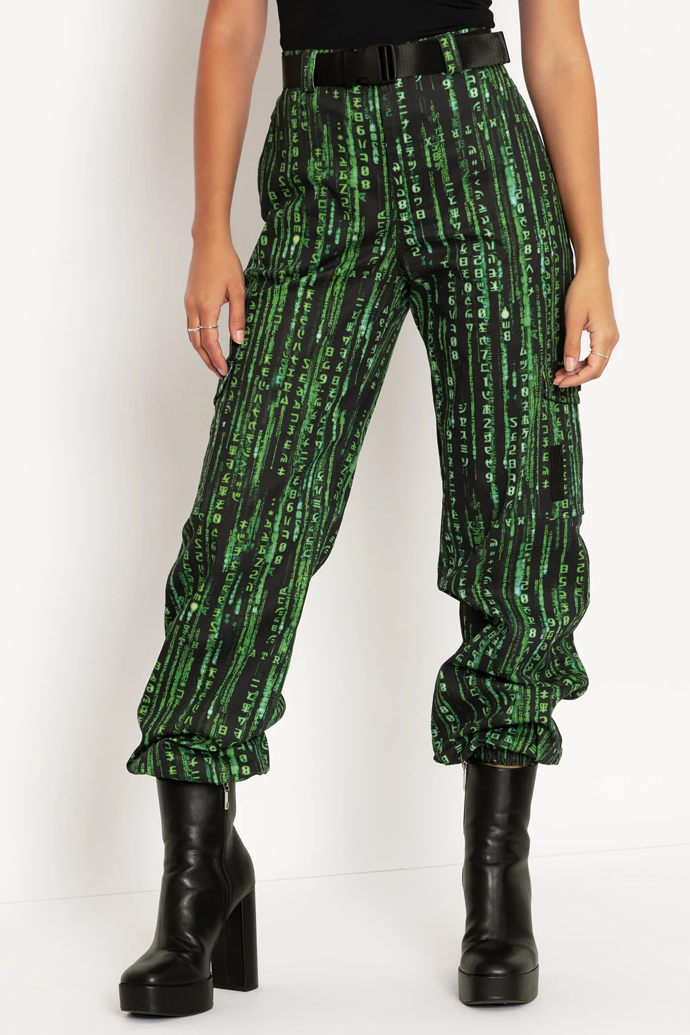 Matrix Code Cargo Pants - Image 5