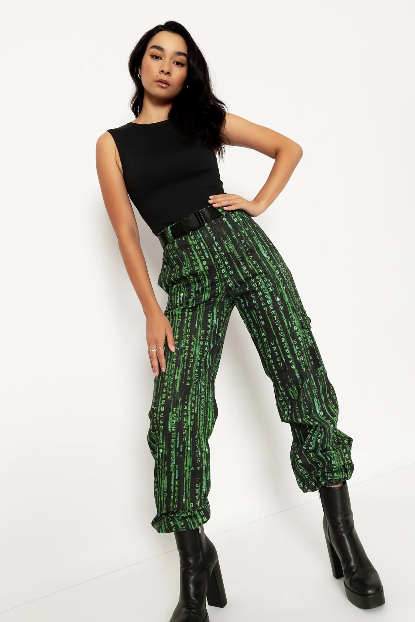 Matrix Code Cargo Pants - Image 6