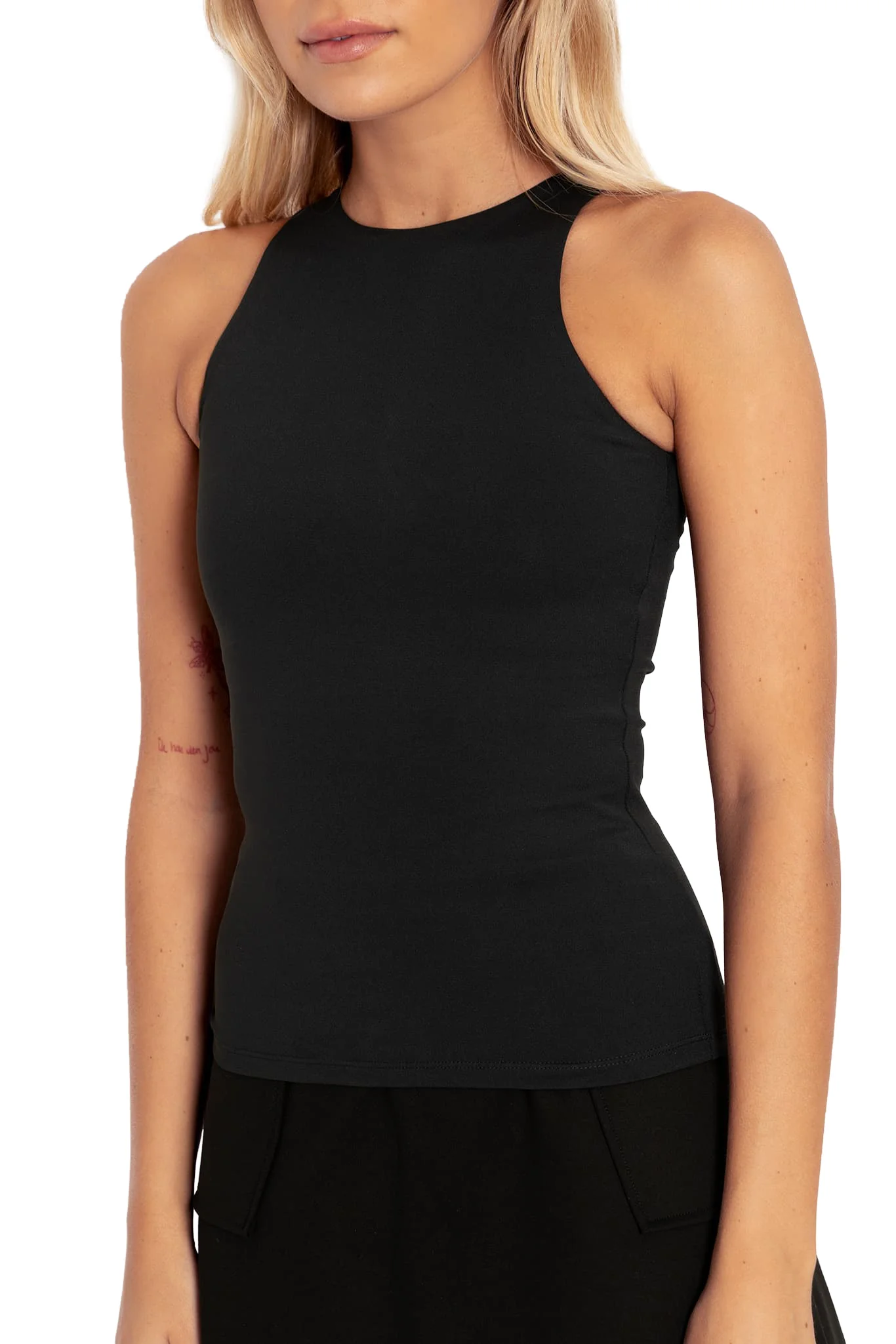 Matte Black Racer Tank - Image 3