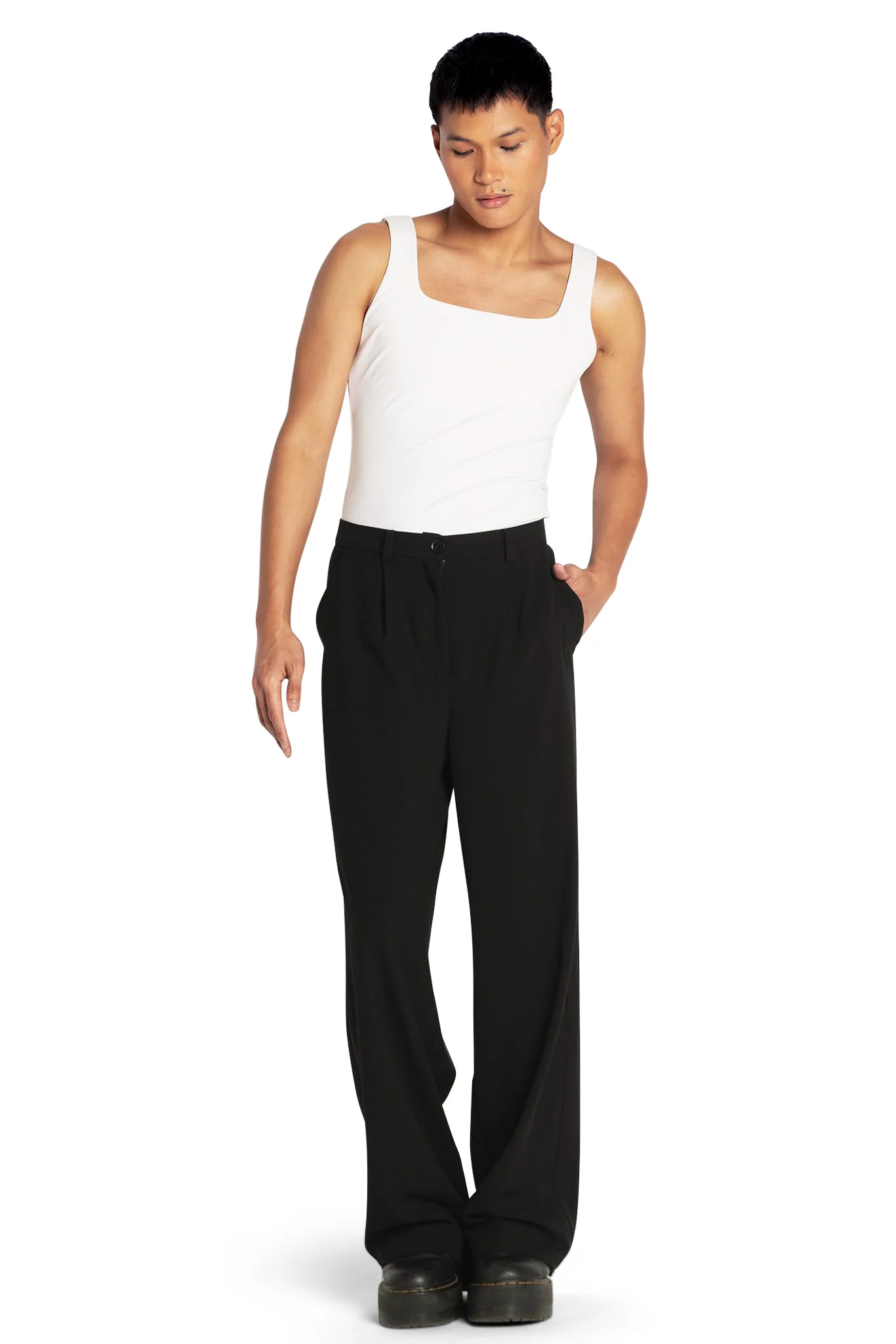 Matte White Tank Top - Image 4