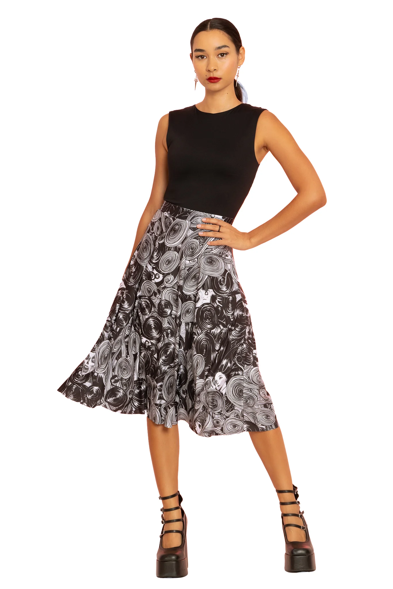 Medusa A-Line Midi Skirt - Image 10