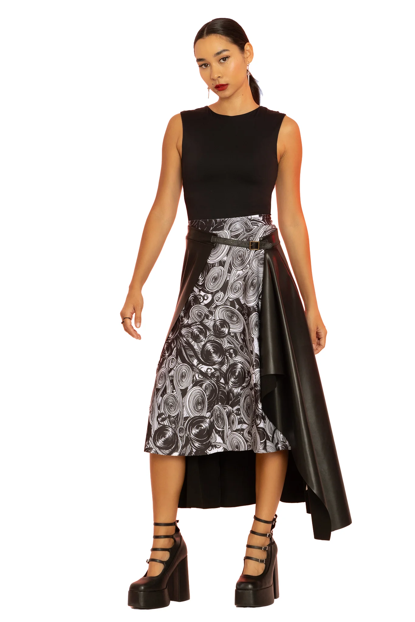 Medusa A-Line Midi Skirt - Image 2