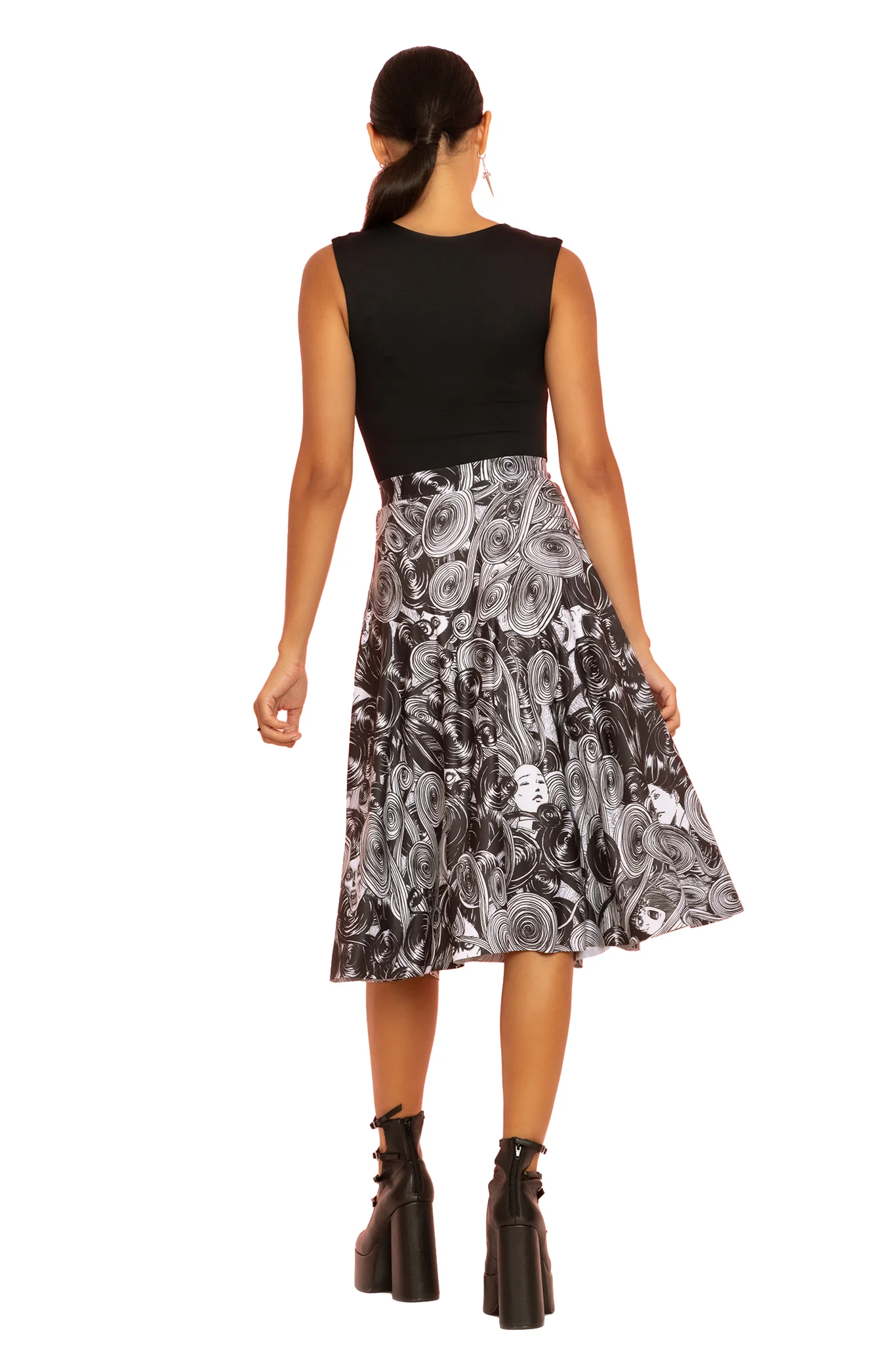 Medusa A-Line Midi Skirt - Image 3