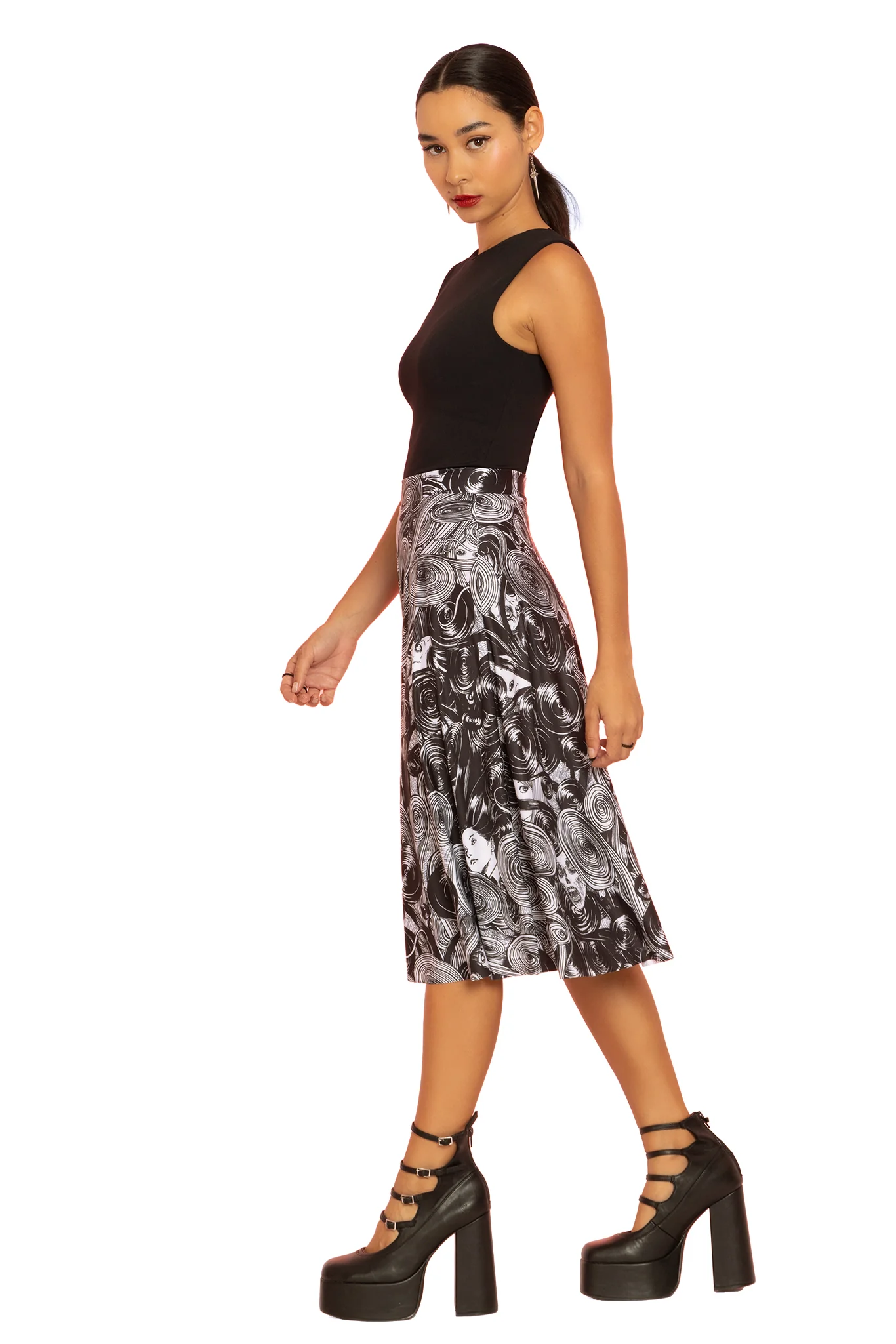 Medusa A-Line Midi Skirt - Image 4