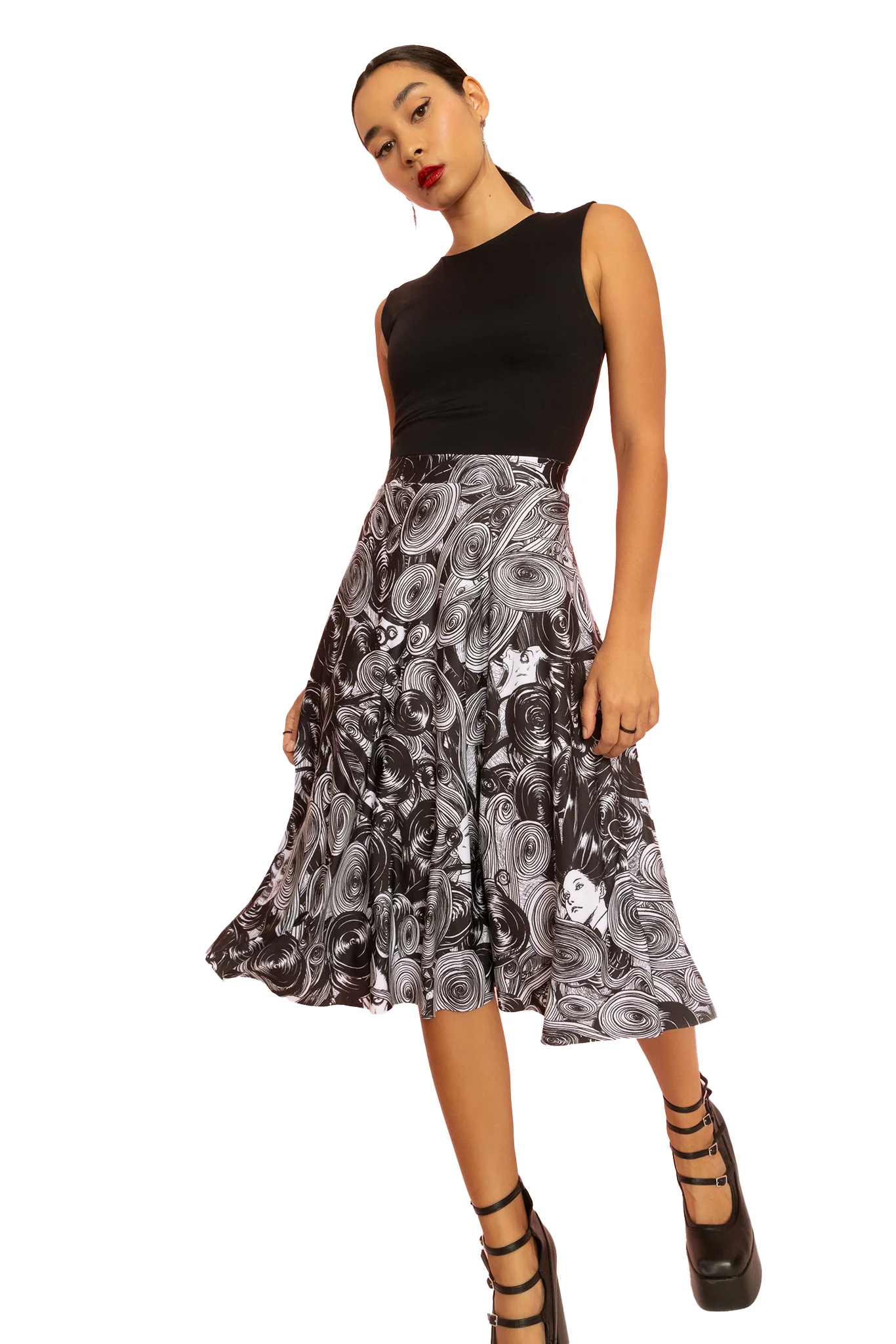 Medusa A-Line Midi Skirt - Image 9