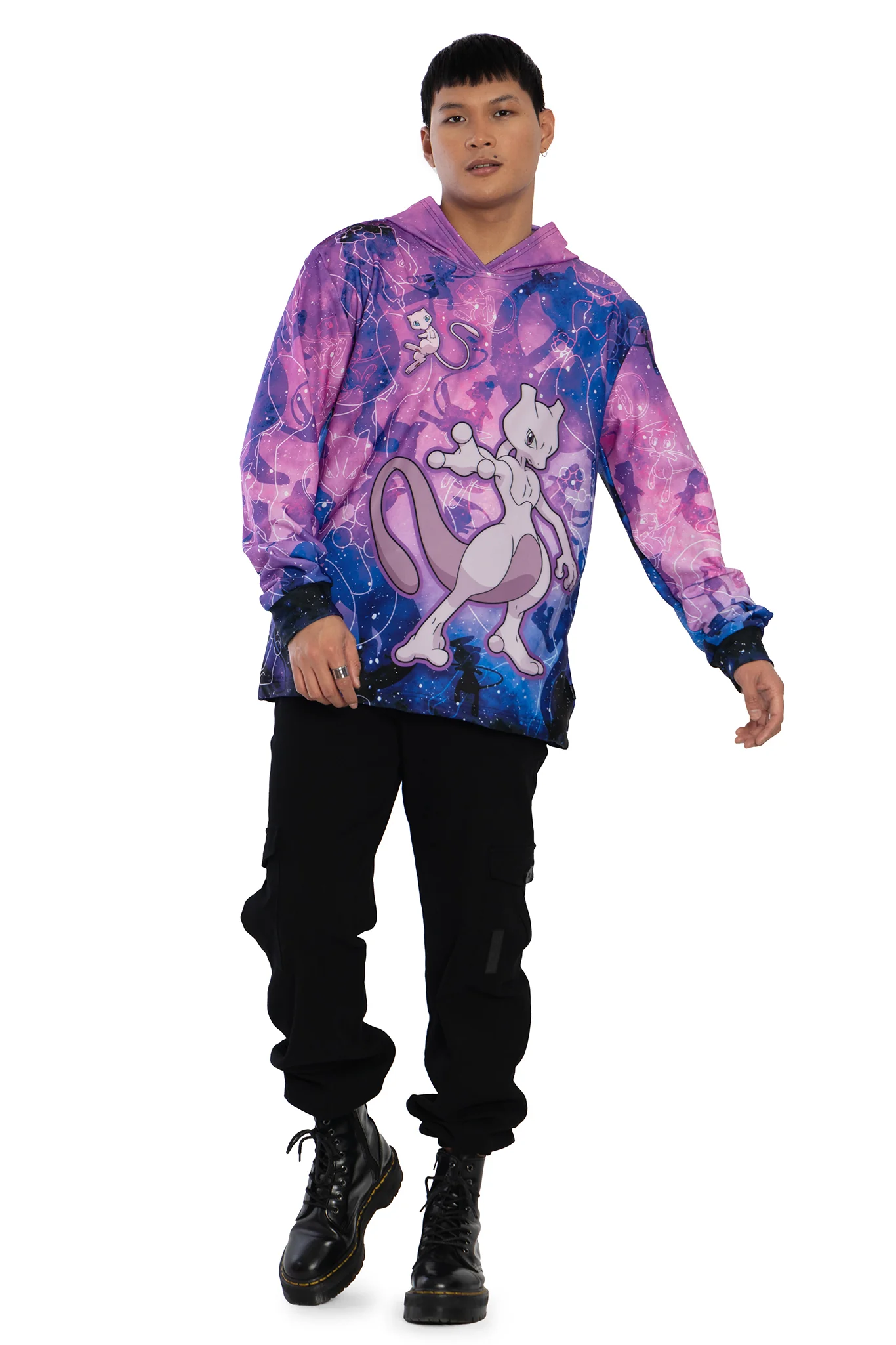 Mew And Mewtwo Hoodie Sweater - Image 7
