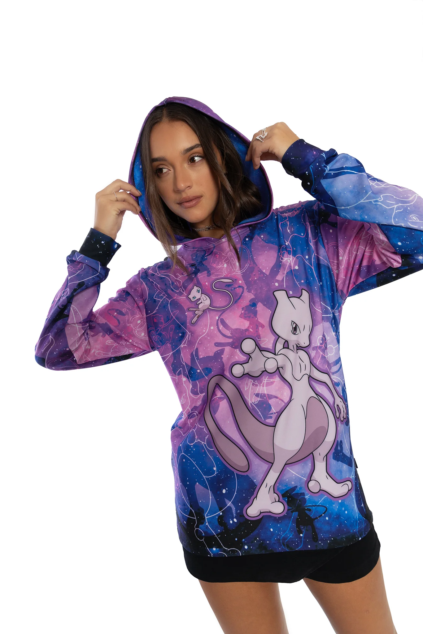 Mew And Mewtwo Hoodie Sweater - Image 9