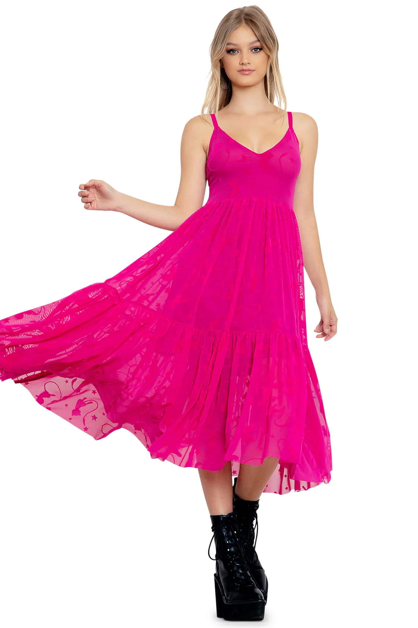 Mew Sheer Midaxi Dress