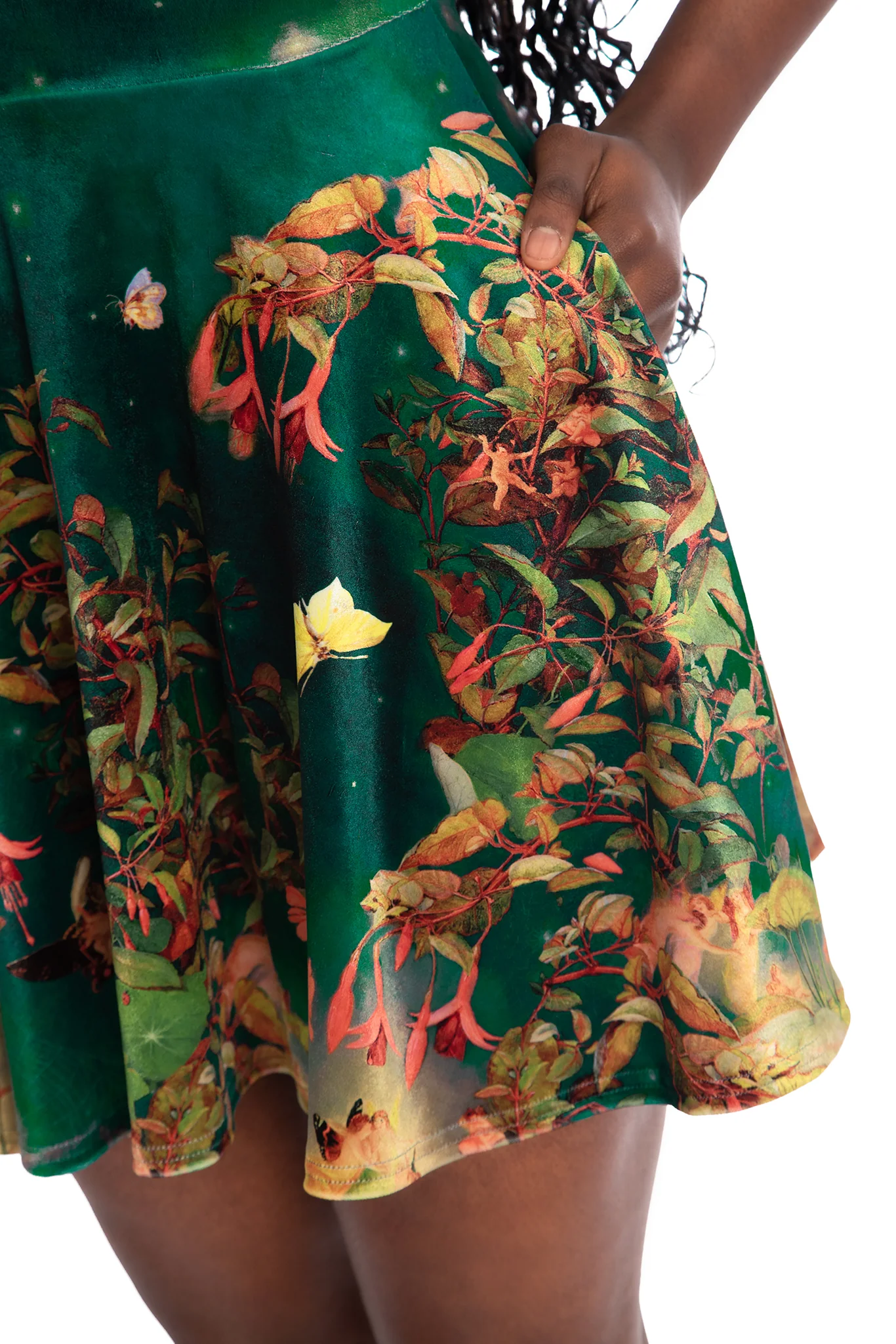 Midsummer Night's Fairies Velvet Marilyn Dress - Image 4