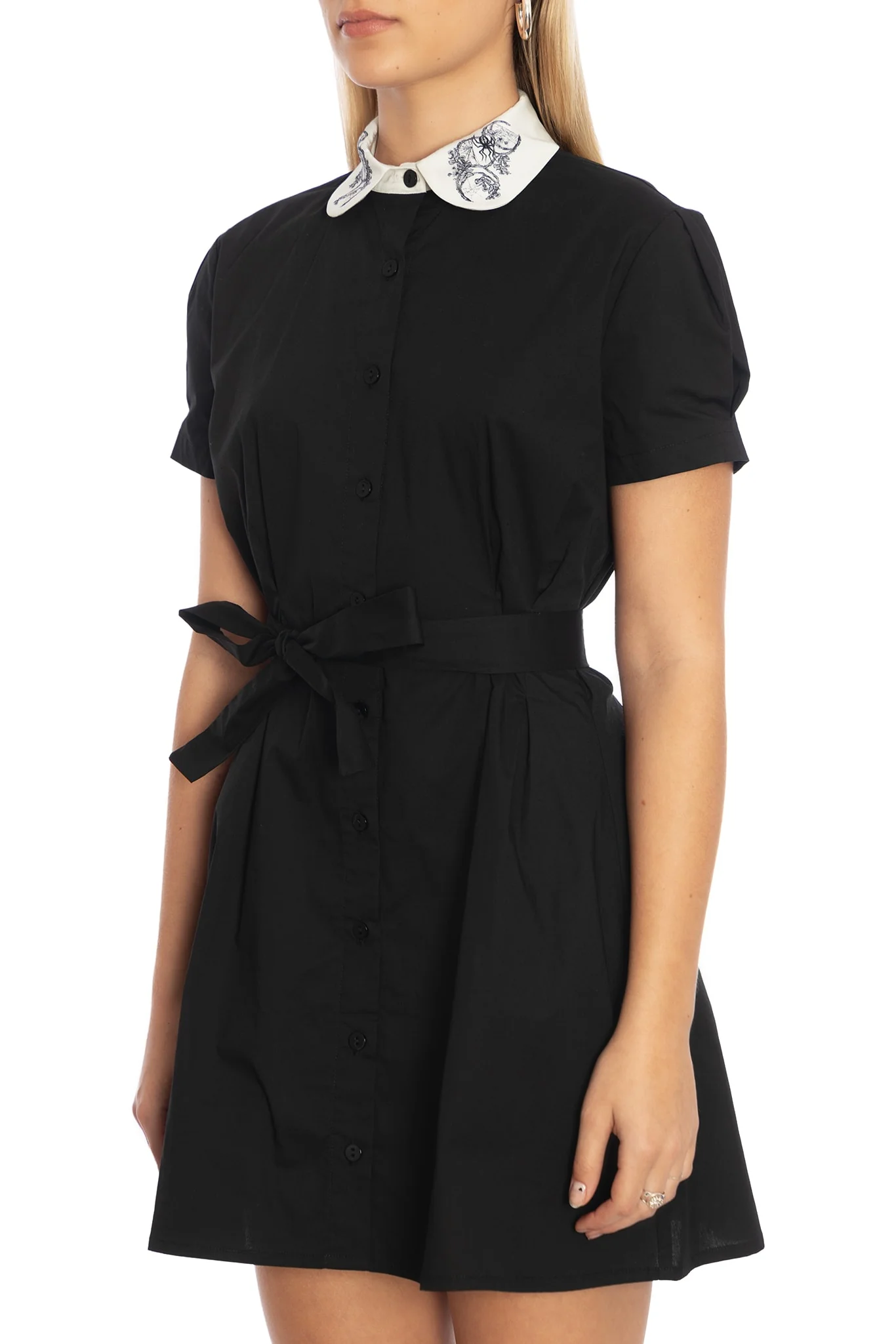 Moon Magic Collared Button Up Dress - Image 3